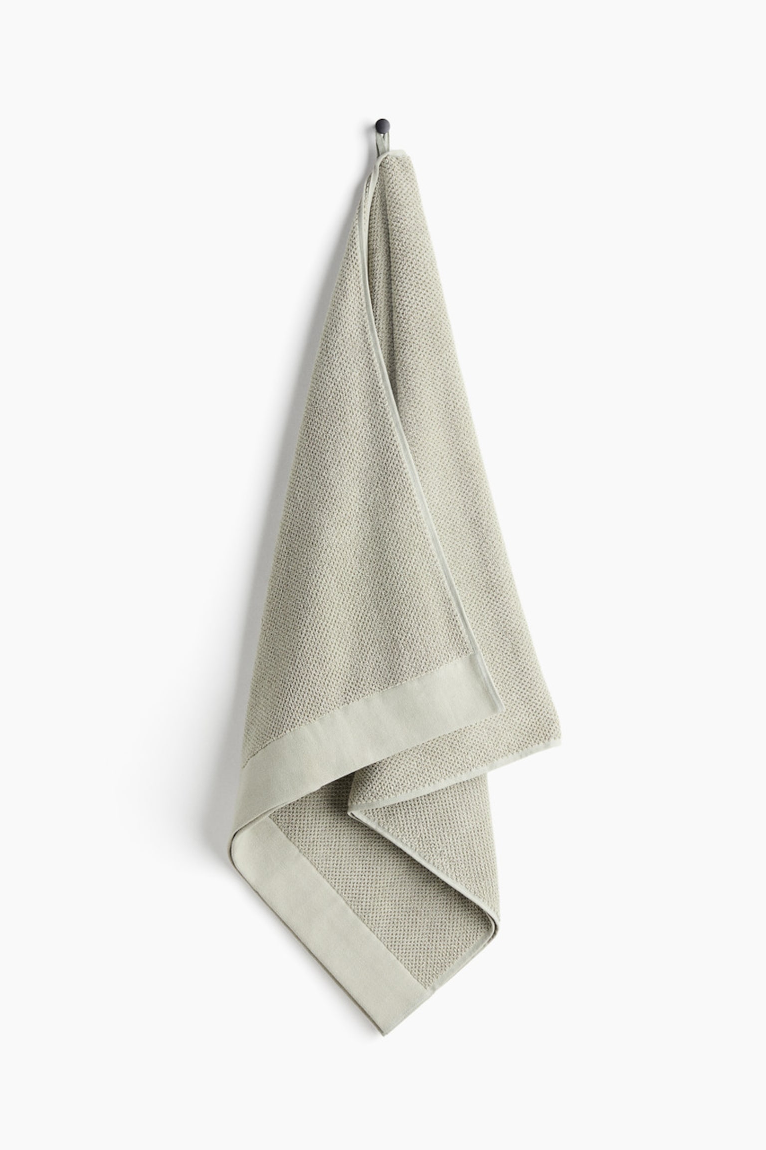 Toalla de baño en algodón rizado - Verde salvia/Naranja/Verde oscuro/Topo/Beige claro/Rosa empolvado/Beige claro/Verde salvia/Azul empolvado/Blanco/Marrón oscuro/Negro/Negro/Blanco - 1