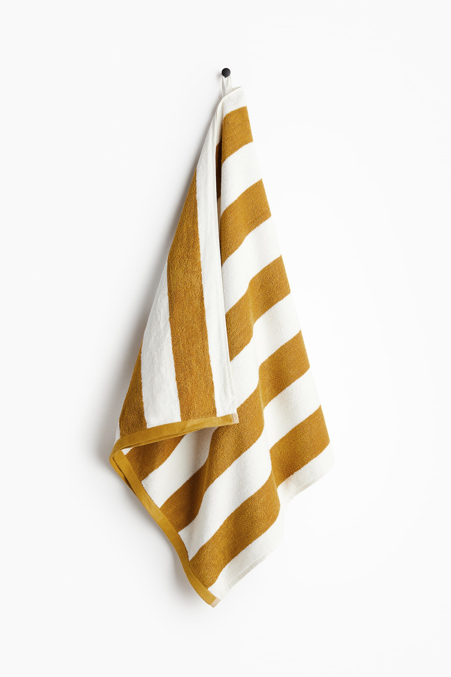 Bath towel - Yellow/Striped/Light dusty blue/Striped/Brown/Striped/Beige/Striped/Brown/Striped - 1