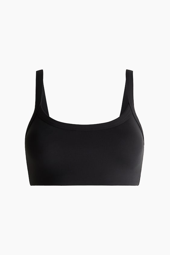 Спортивное бра SoftMove™, средняя поддержка — H&M Move, цвет: Чёрный