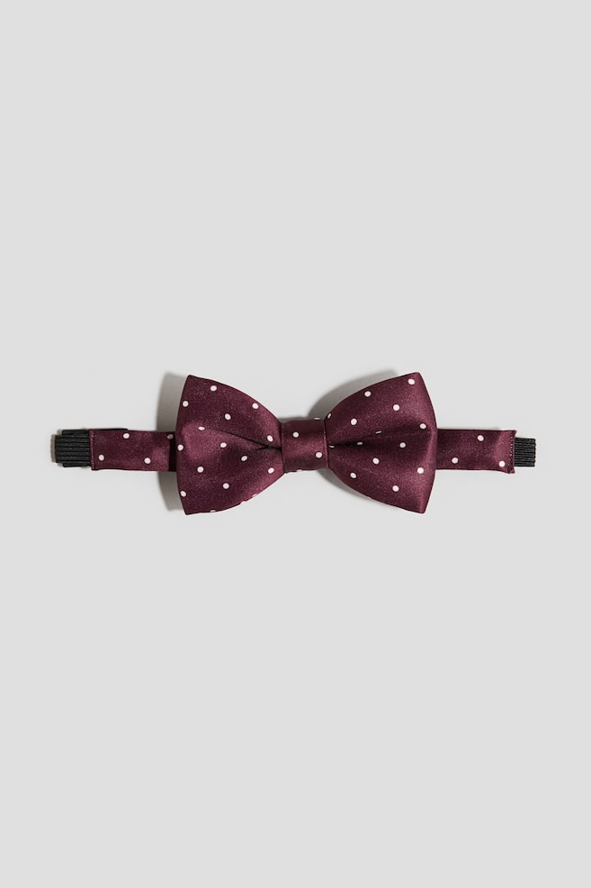 Bow tie - Burgundy/Spotted/Navy blue/Navy blue/Red striped - 1