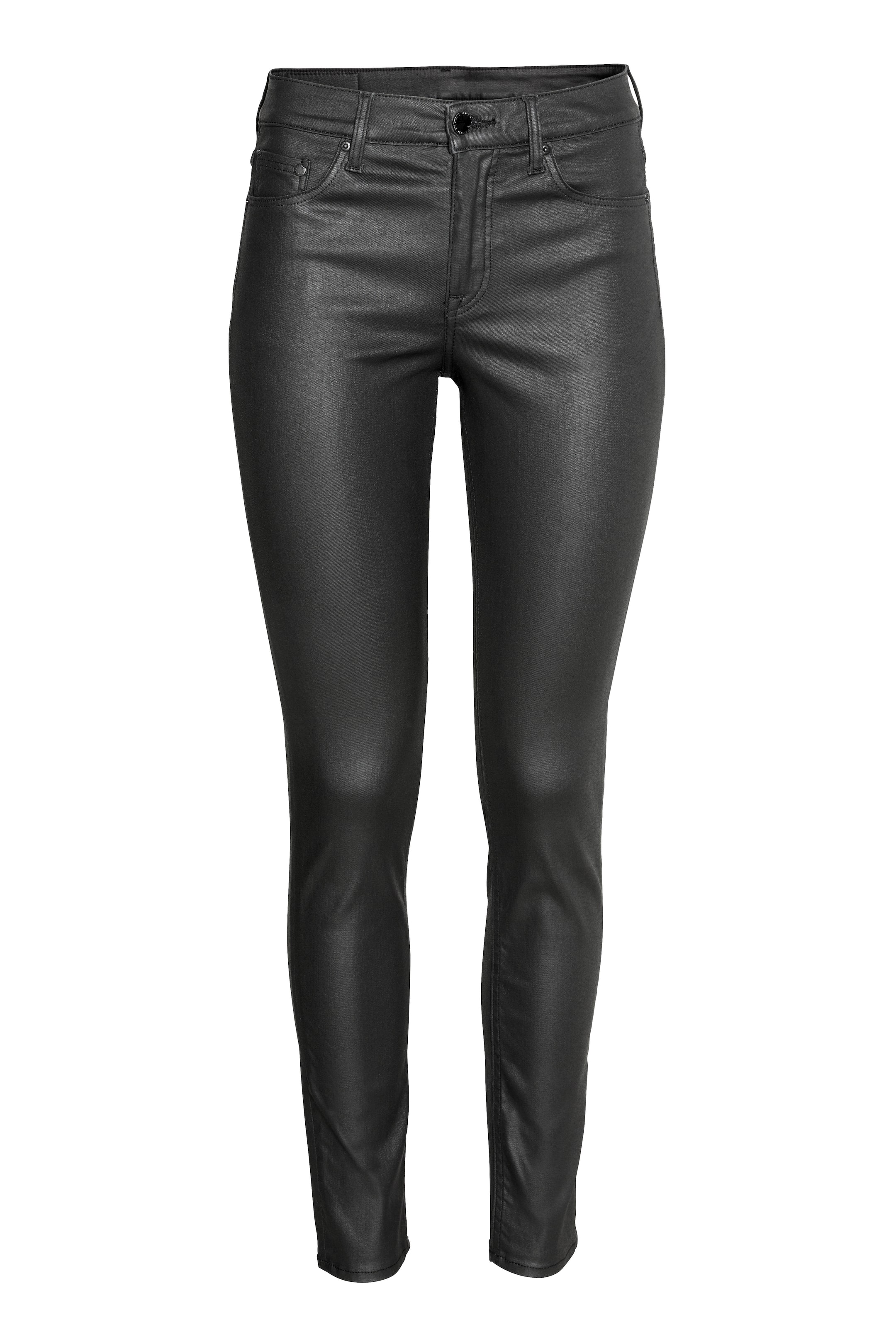 Büyük resmi görüntüle: Skinny Regular Jeans - Siyah/Kaplama - KADIN | H&M TR 1