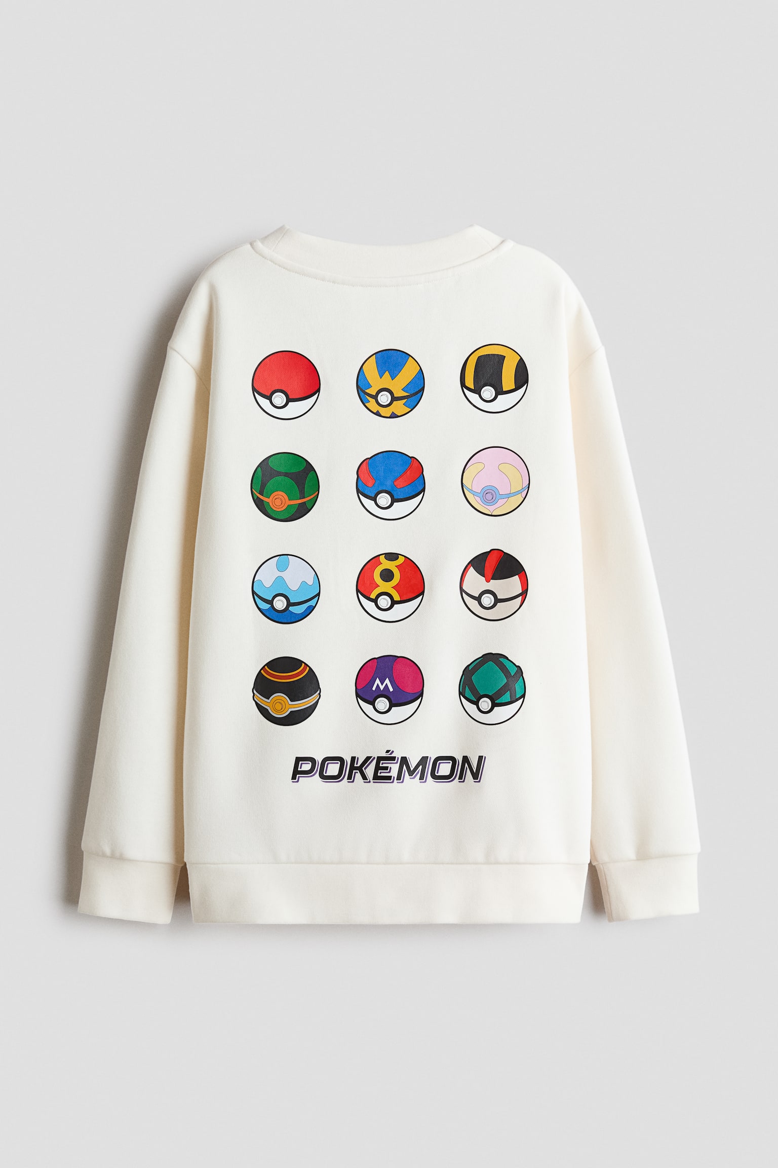 Sweatshirt med tryk - Creme/Pokémon/Brun/SmileyWorld® - 2