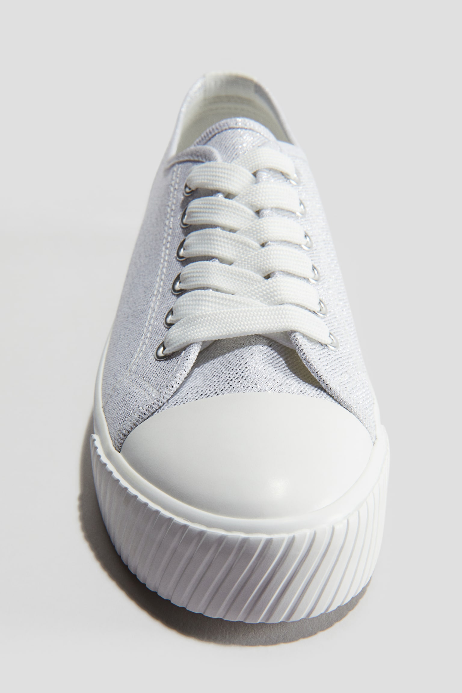 Shimmering trainers - Silver-coloured/Beige - 3