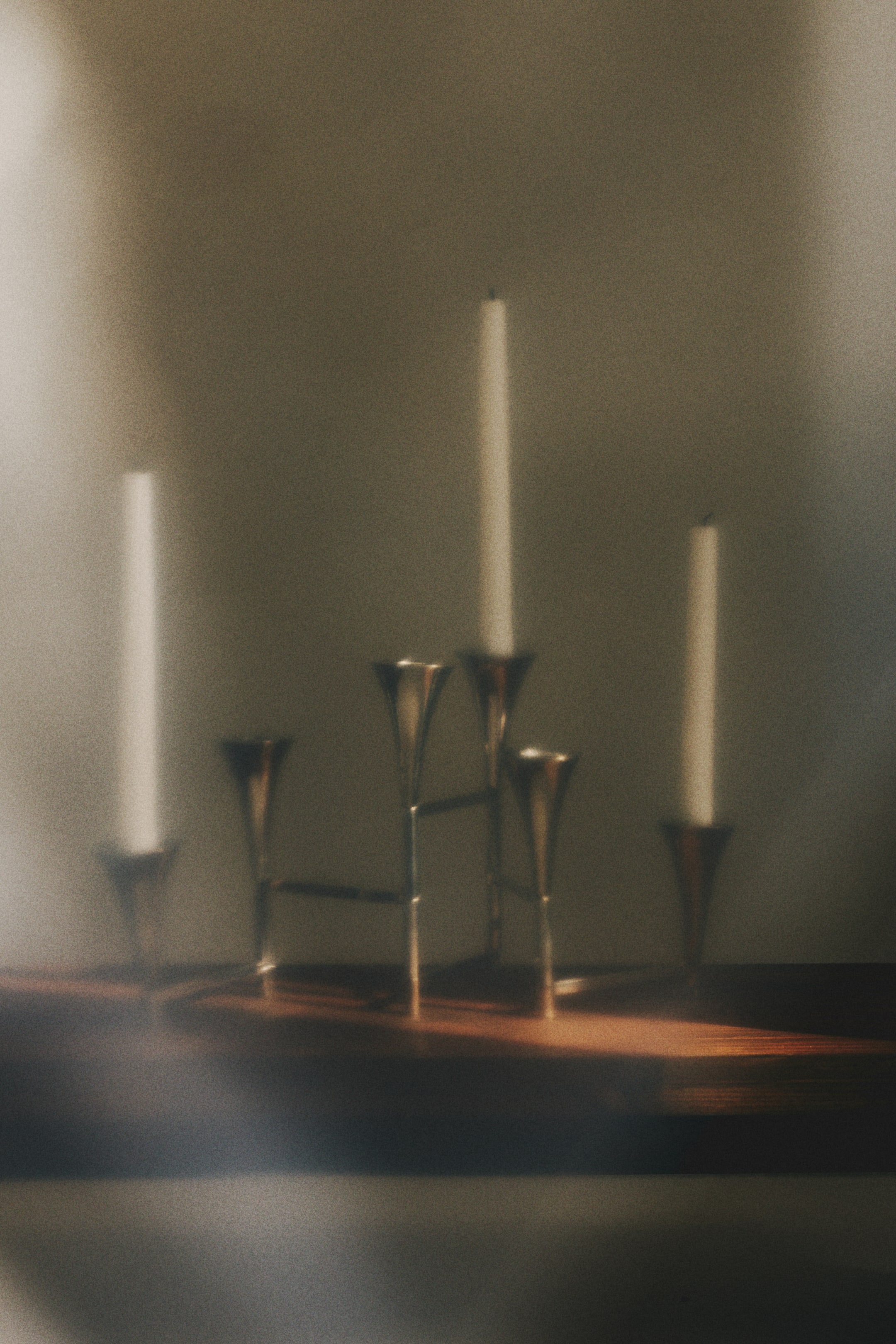 View larger image: Foldable Stainless Steel Candelabra - Silver-colored - Home All | H&M US 1