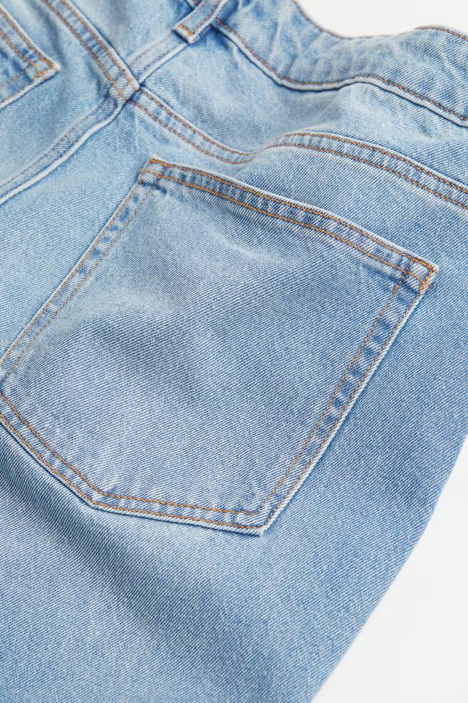 H&M+ Straight High Ankle Jeans - Light denim blue/Denim blue/Trashed - 2