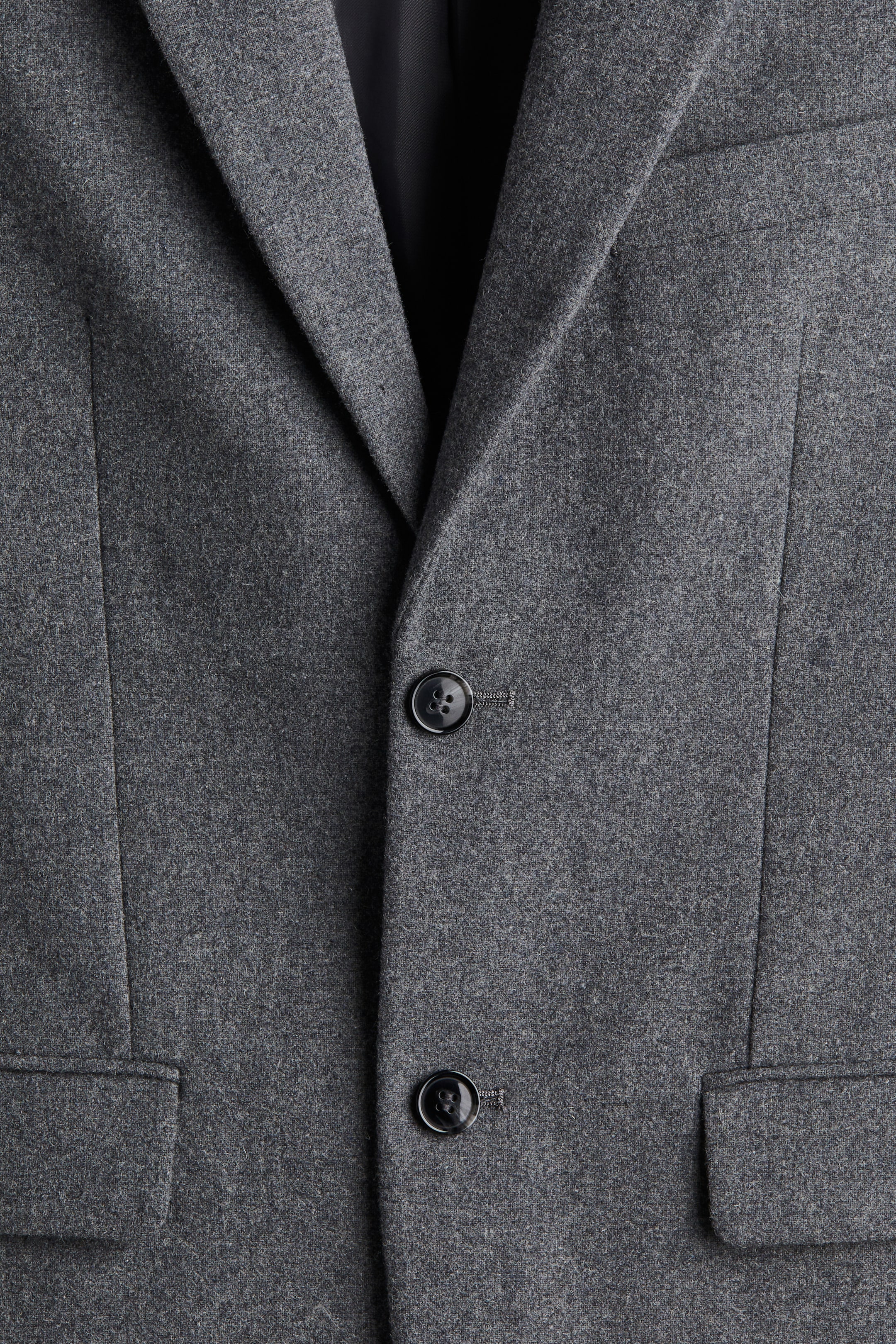 Regular Fit Wool-blend jacket - Dark grey marl - Men | H&M GB 6