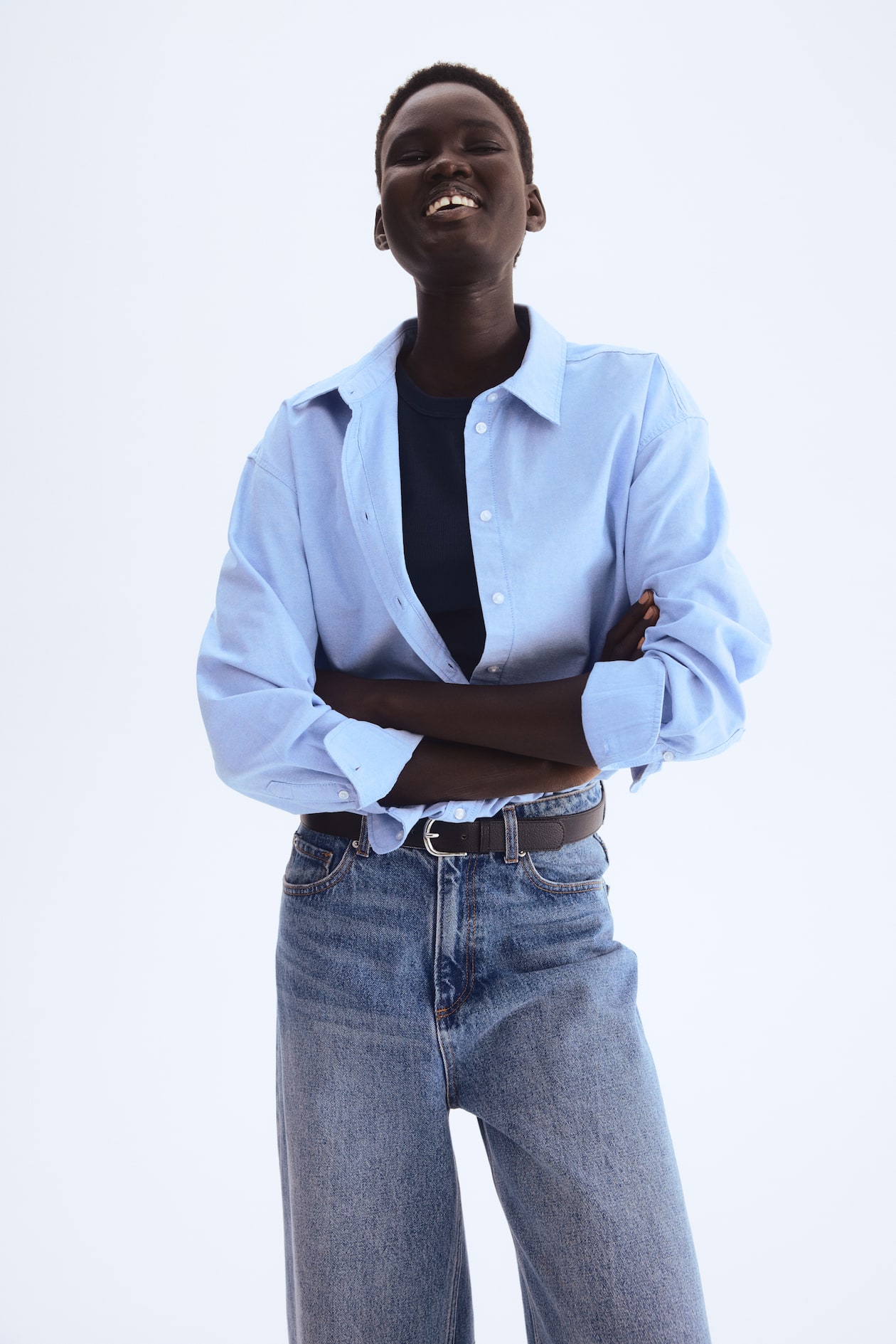 Chemise Oxford - Bleu clair - FEMME | H&M FR