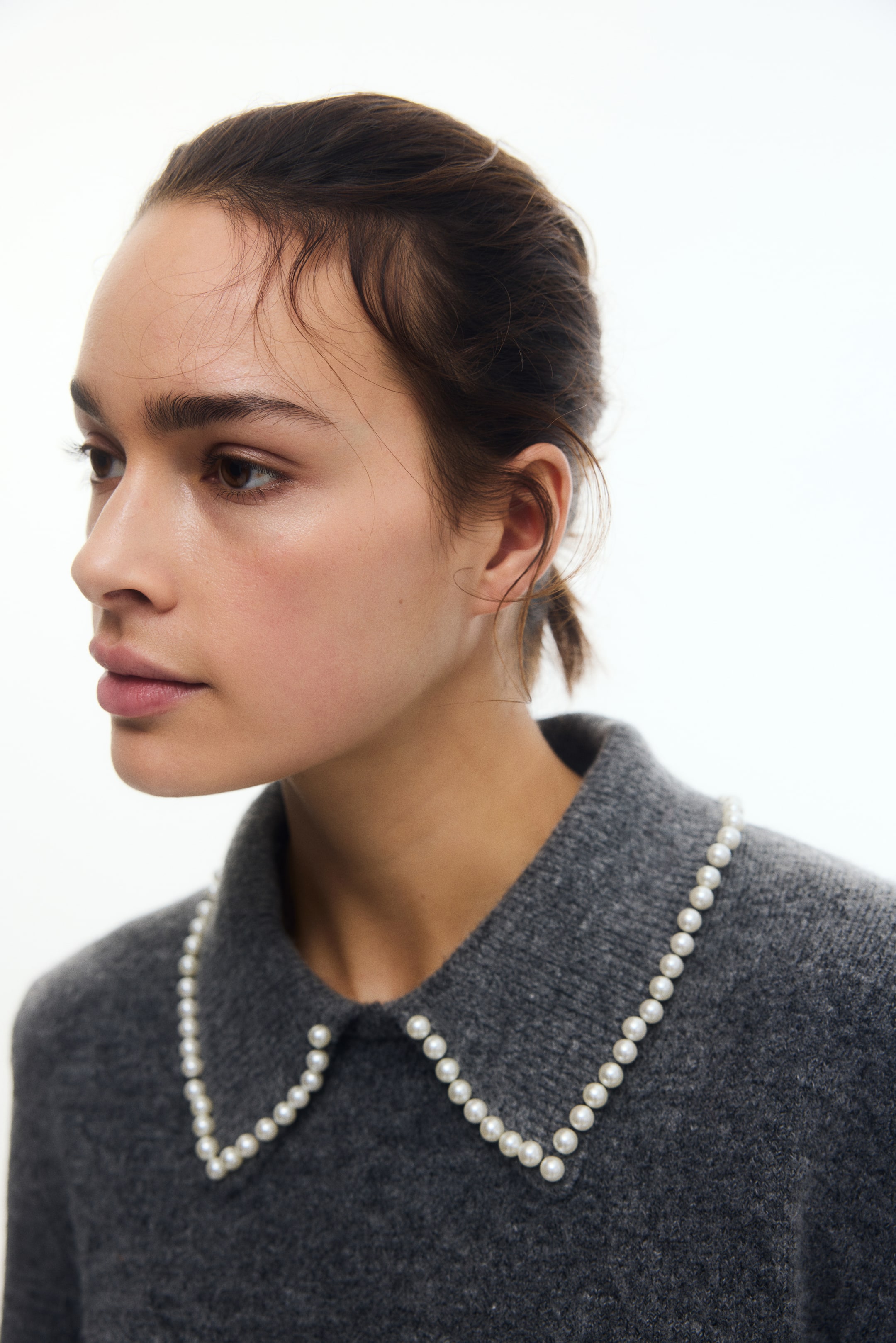 Vis større bilde: MAMA 2-delt strikket sett - Mørk gråmelert - DAME | H&M NO 3