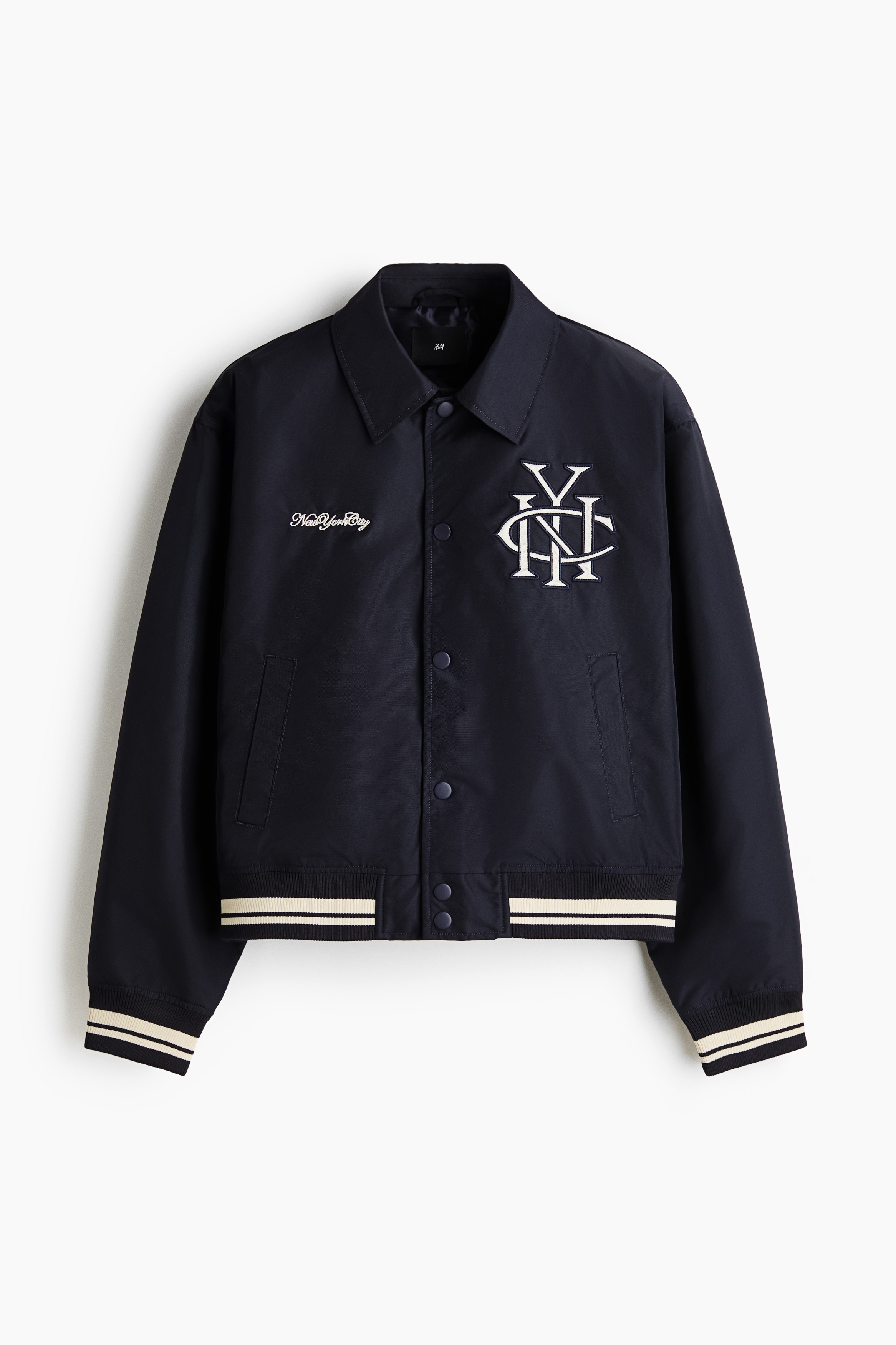 Baseball Jacket - Navy blue/NYC/Burgundy/NYC