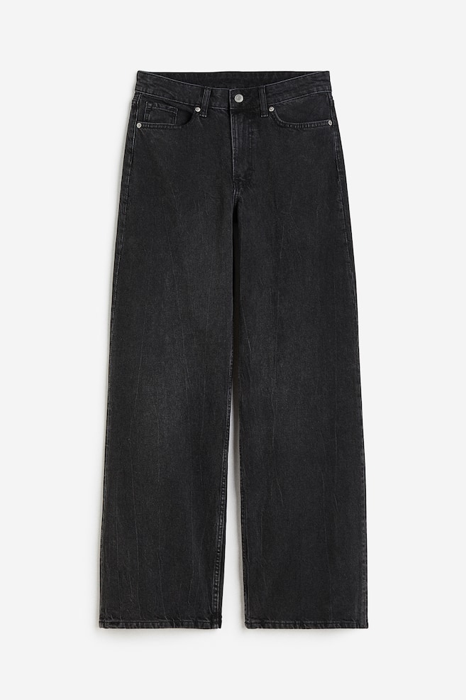 90s Baggy Regular Jeans - Sort/Sart denimblå/Hvid/Grå - 2