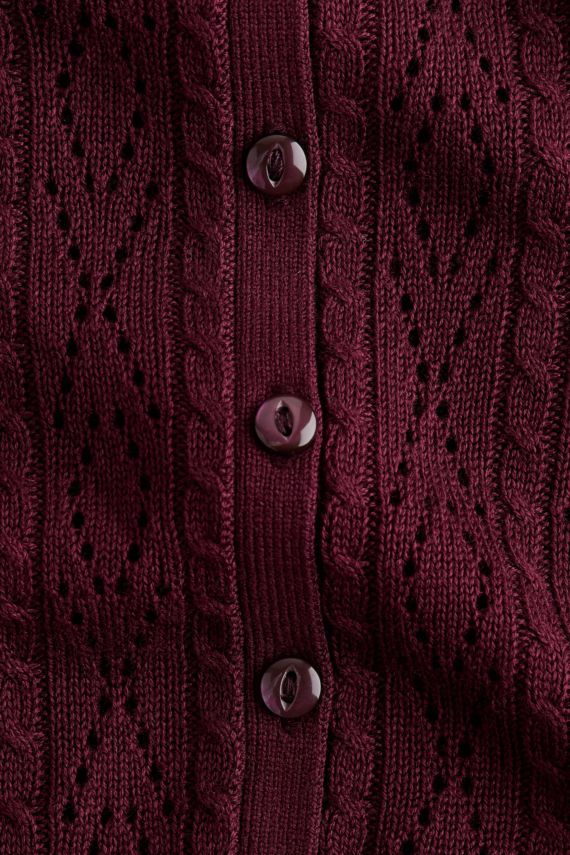 Gilet en tricot pointelle