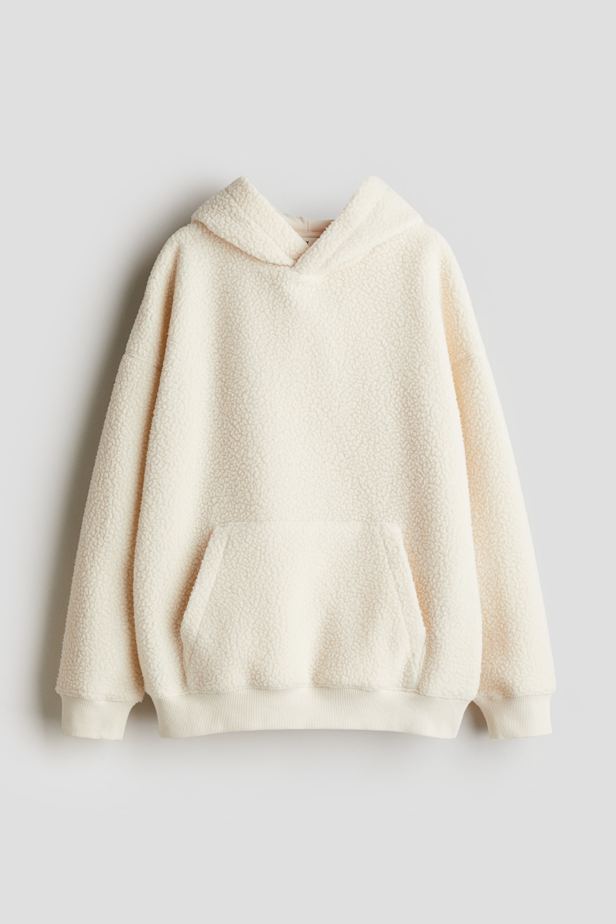 Loose-Fit Teddy Fleece Hoodie