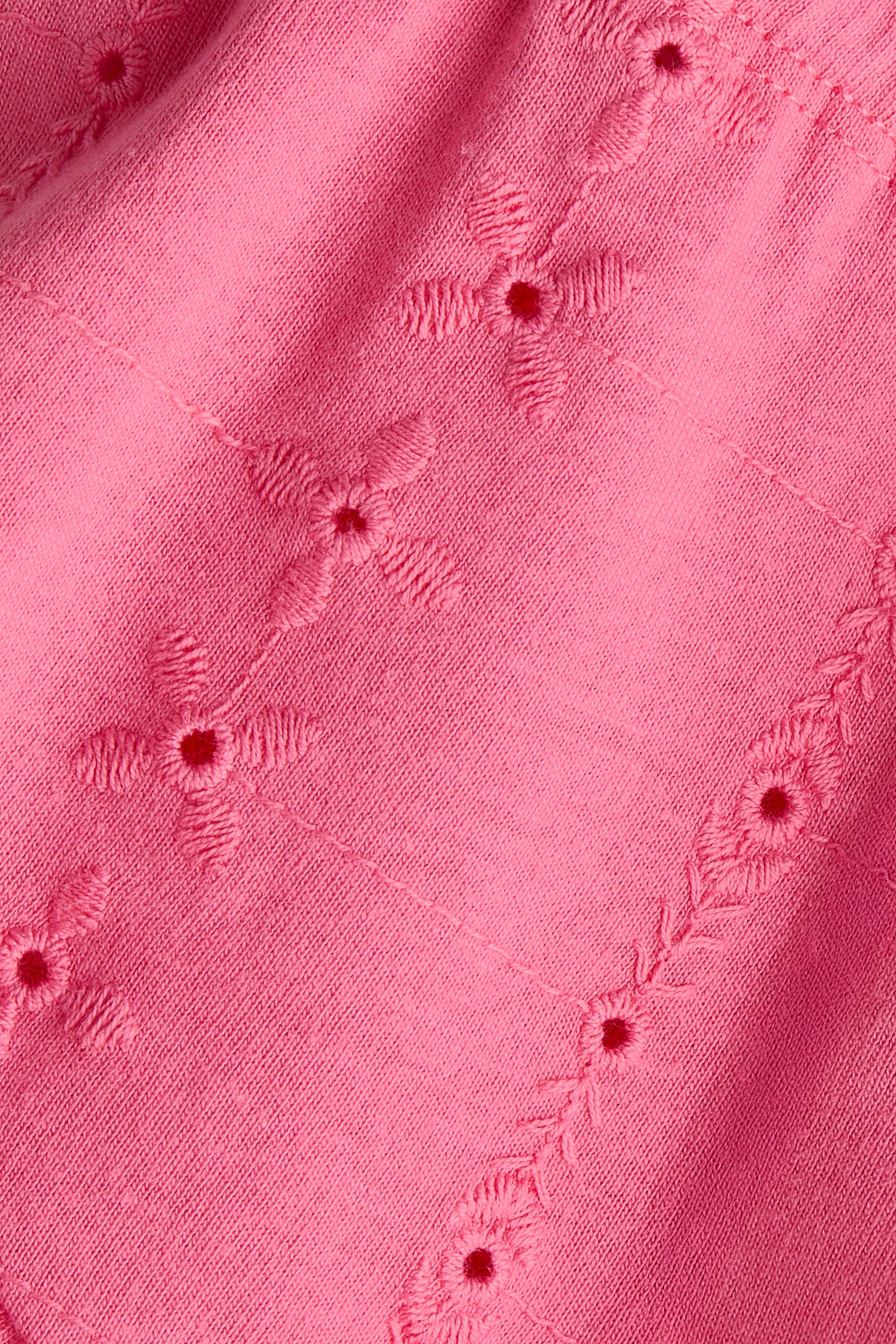 Shorts mit Broderie Anglaise-Schockrosa - 2