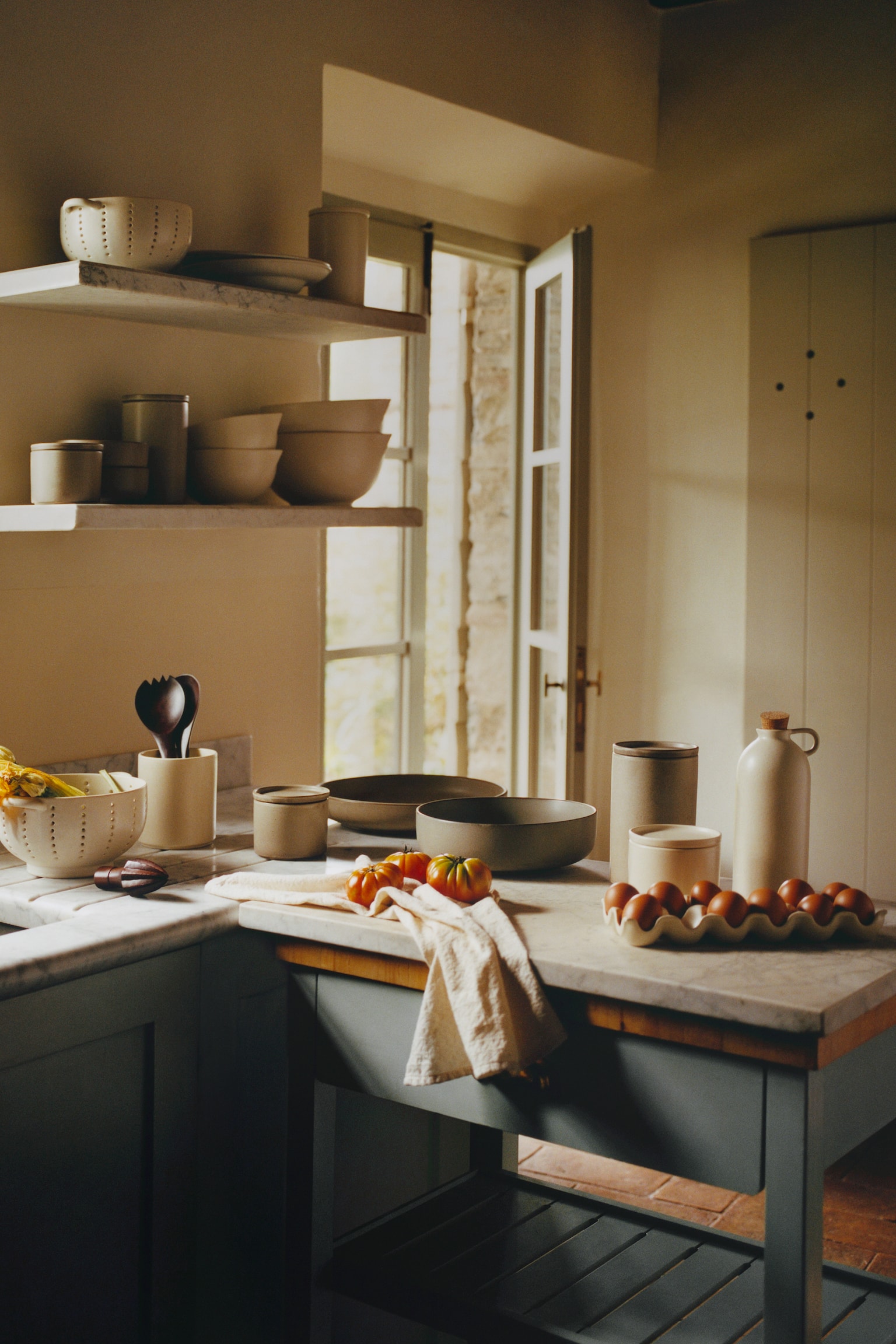 Reactive-glaze oil bottle - Light beige - 5