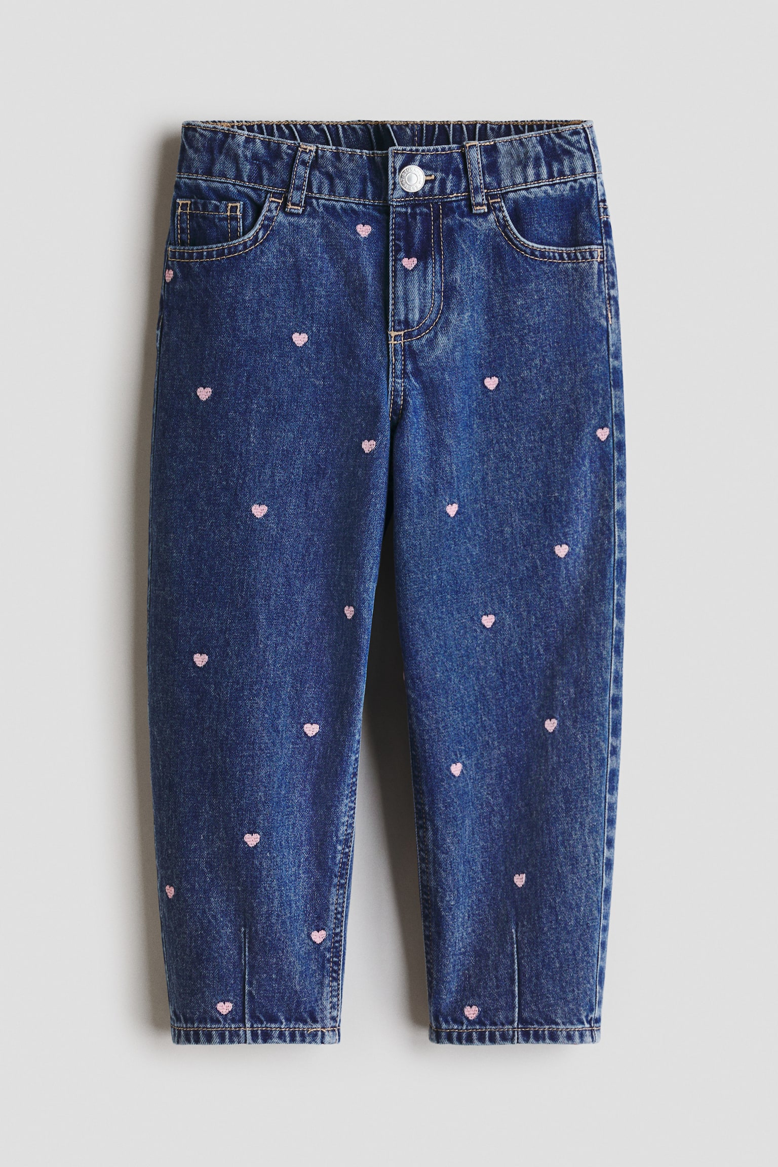 Loose Fit Barrel Jeans - Dark denim blue/Hearts/Denim blue/Cherries/Light pink/Hearts/Denim grey/Bows