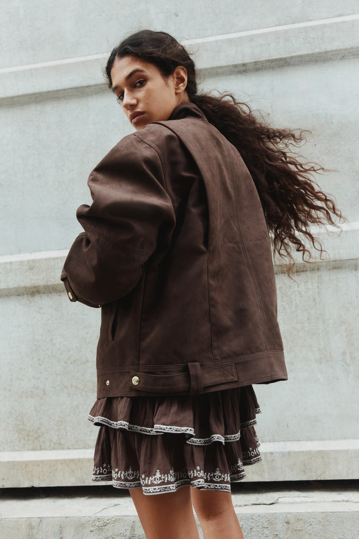 Oversized Biker Jacket - image 4