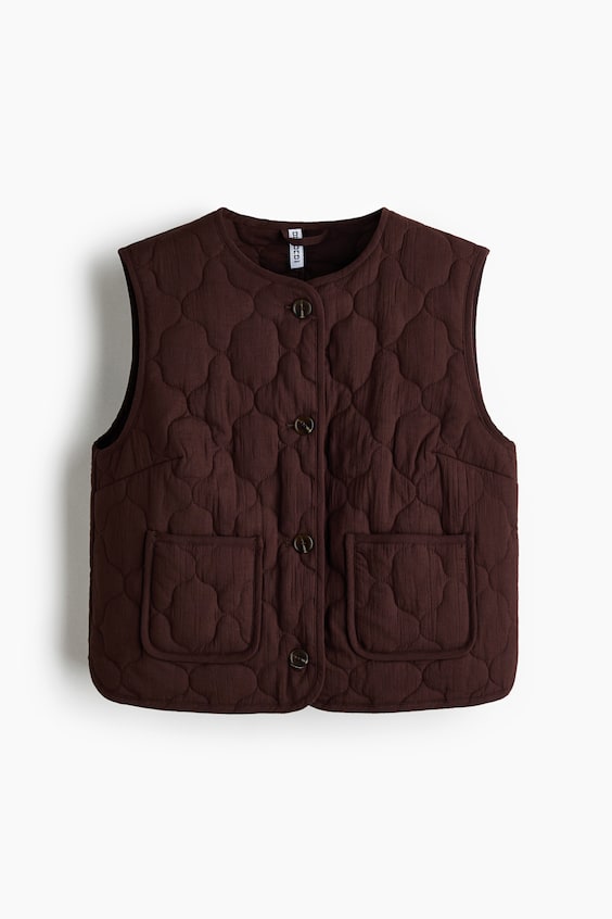 Женские жилеты H&M Quilted Vest