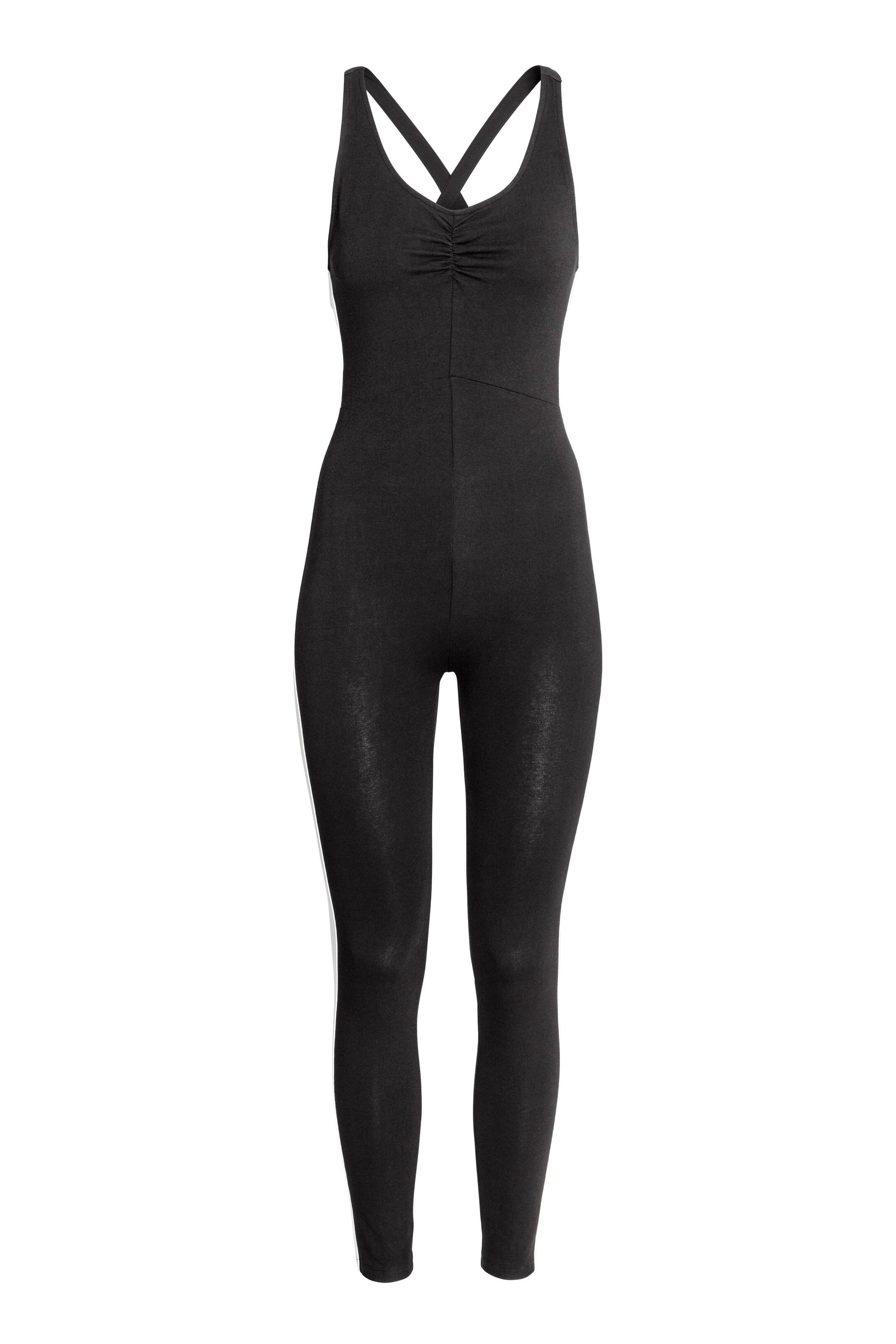 Grotere afbeelding bekijken: Tricot jumpsuit - Zwart - DAMES | H&M NL 1