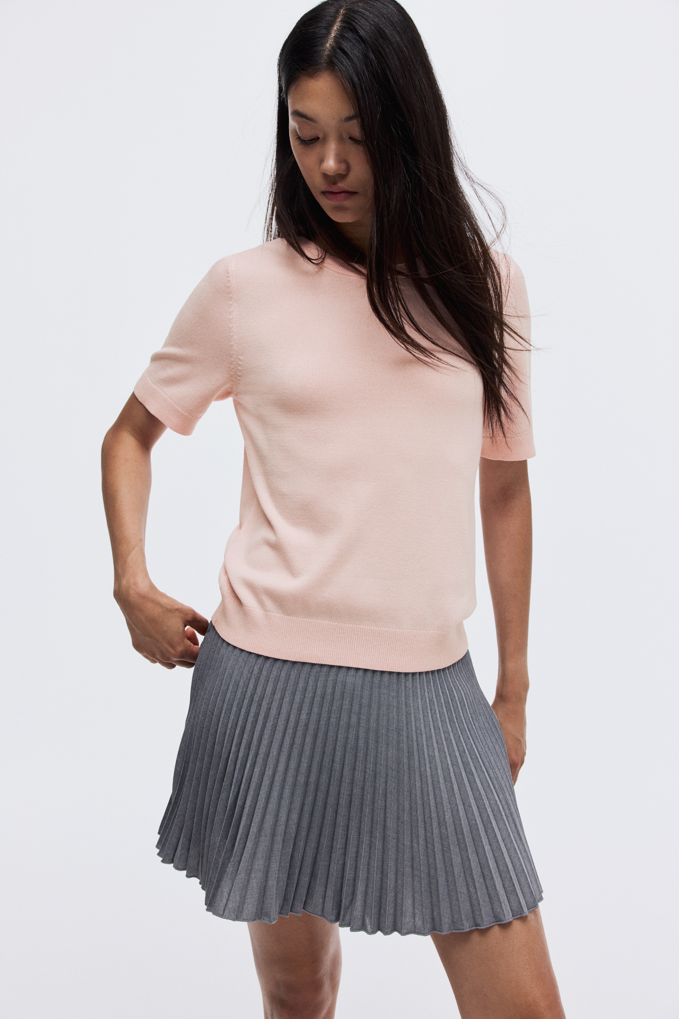 Fine-knit top