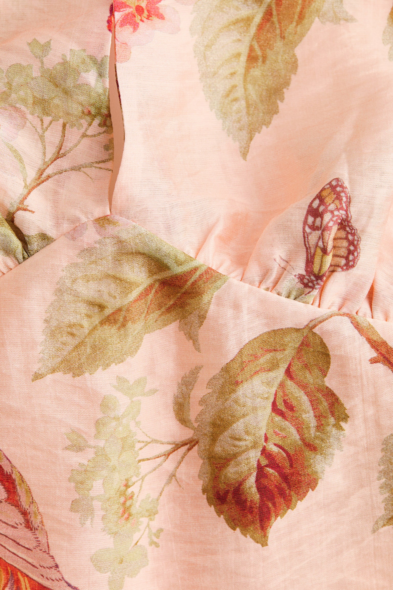 Mönstrad halterneck-topp - Ljusrosa/Blommig - 5