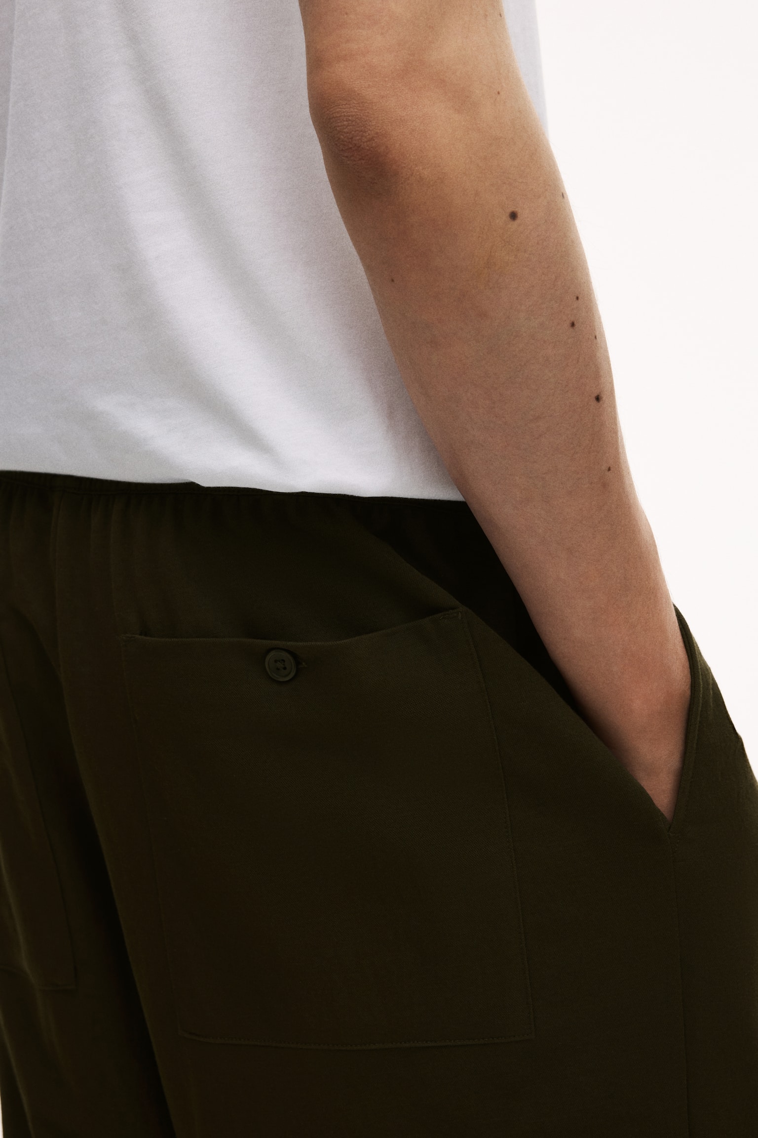 Pantalón Relaxed Fit - Verde caqui oscuro/Azul oscuro - 5