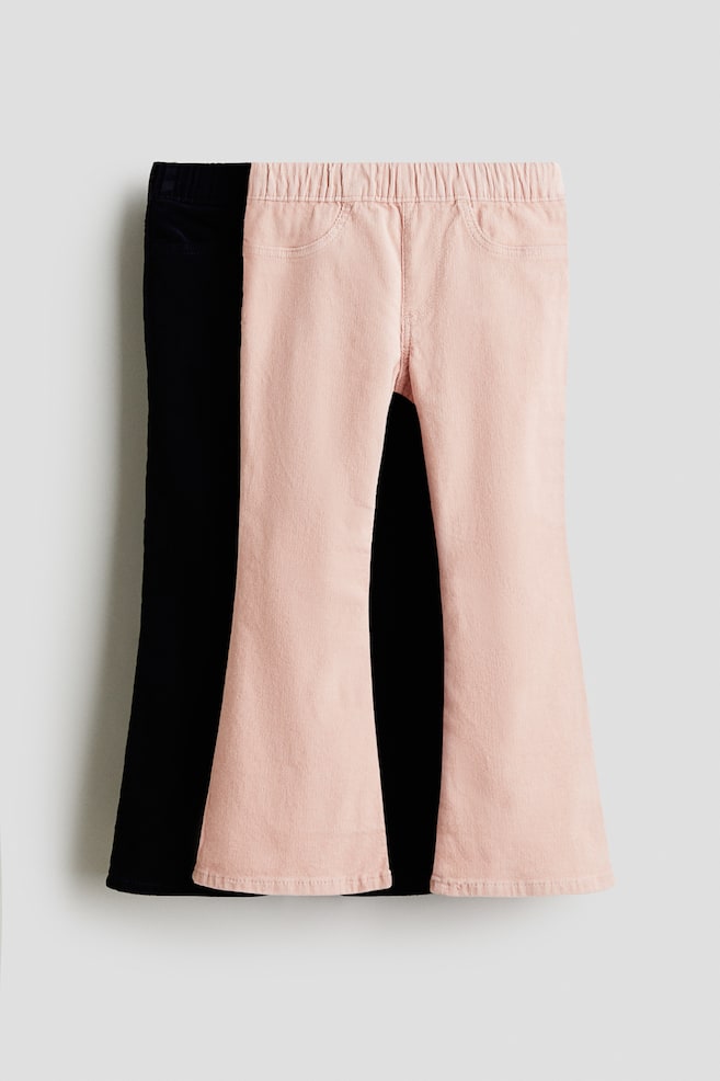 2er-Pack Cordjeggings - Rosa/Marineblau - 1