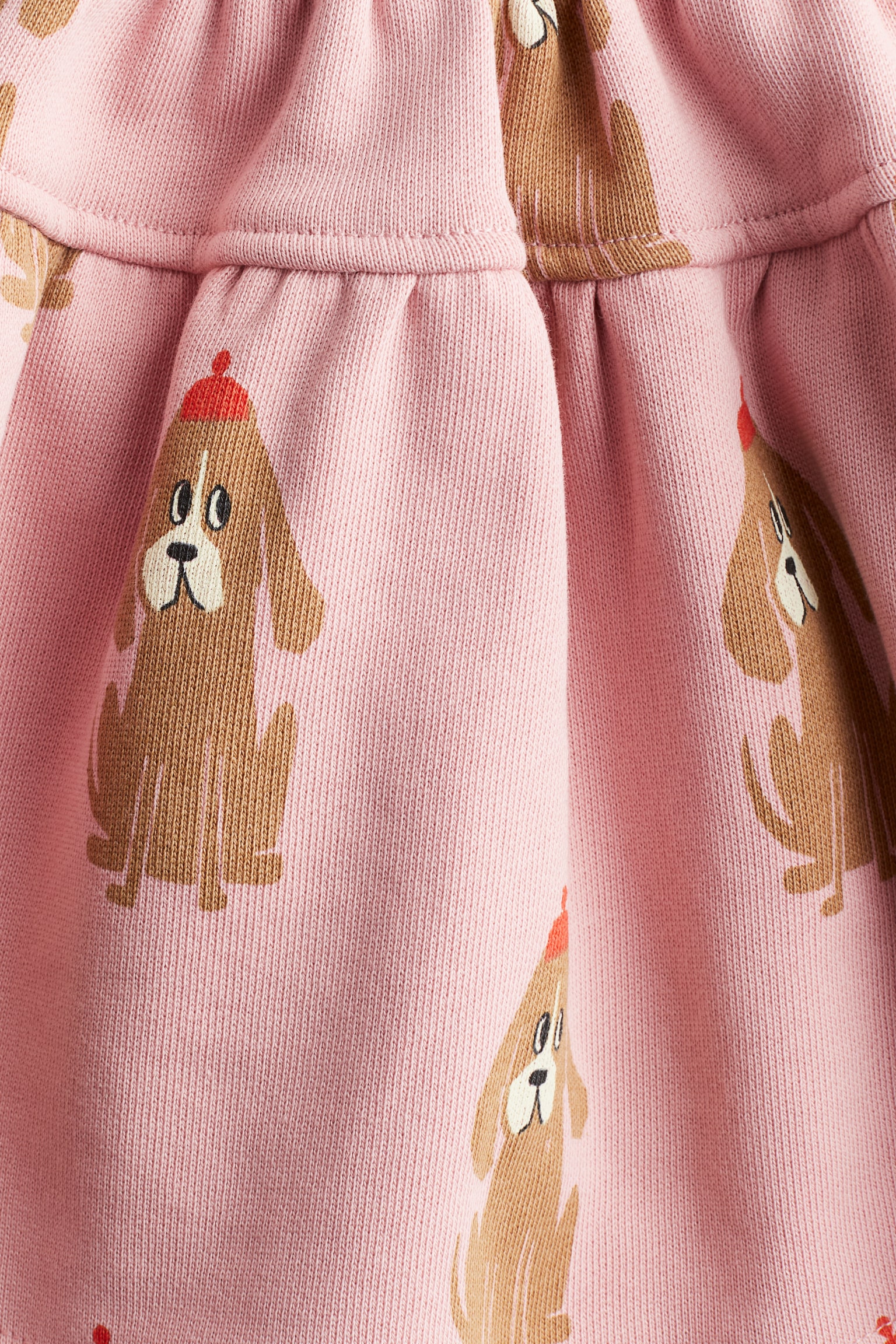 2-piece printed sweatshirt set - Light pink/Dogs - 5