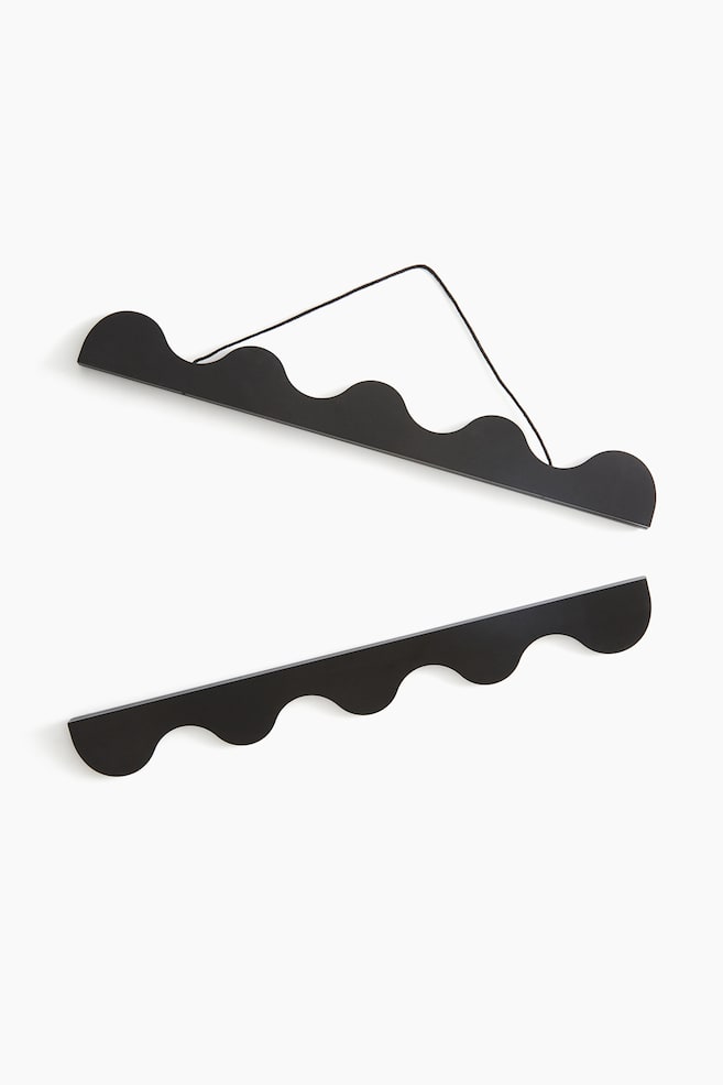 Soporte para póster con diseño ondulado - Negro - 1