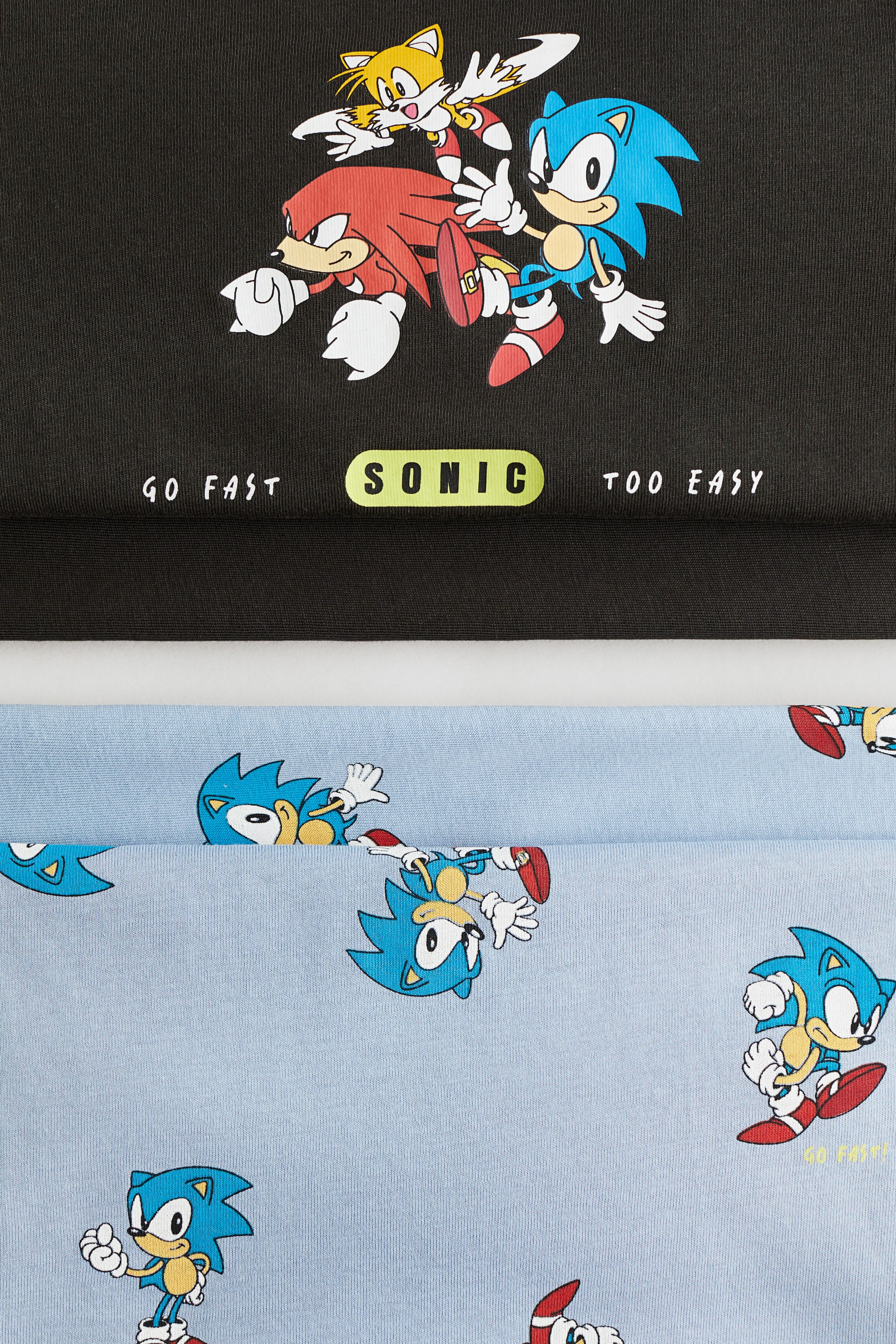 View larger image: 2-pack printed cotton pyjamas - Black/Sonic the Hedgehog - Kids | H&M IN 2