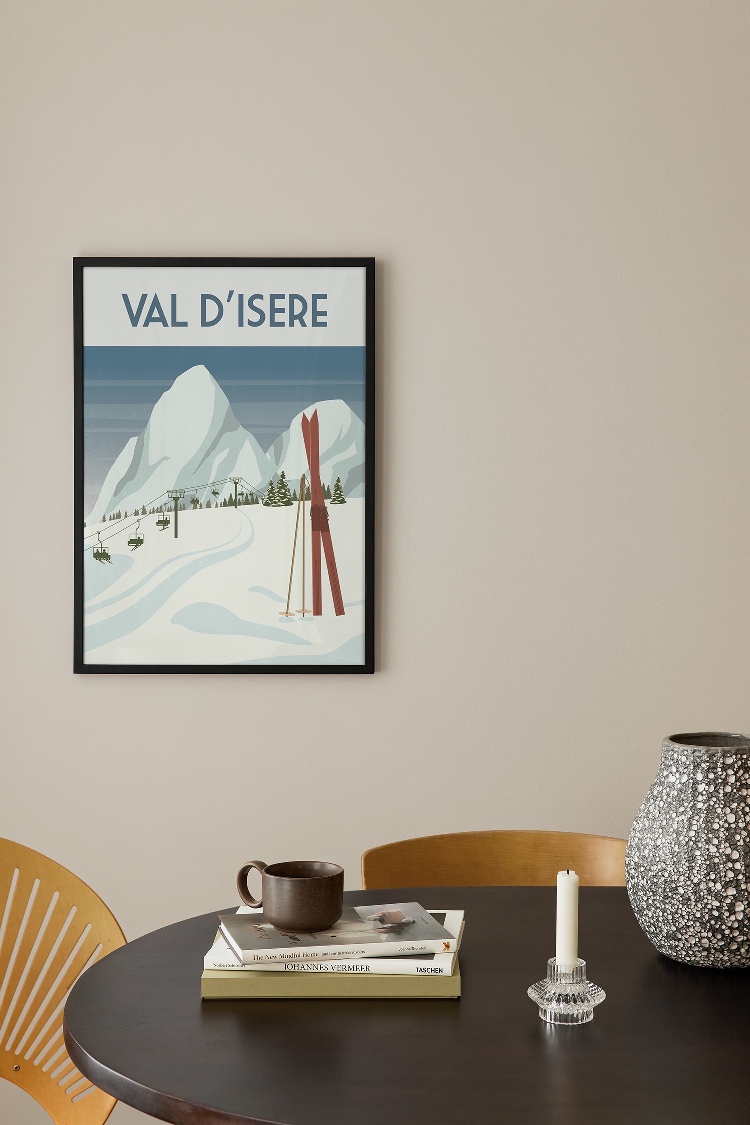 Val D'isère Poster - Blue