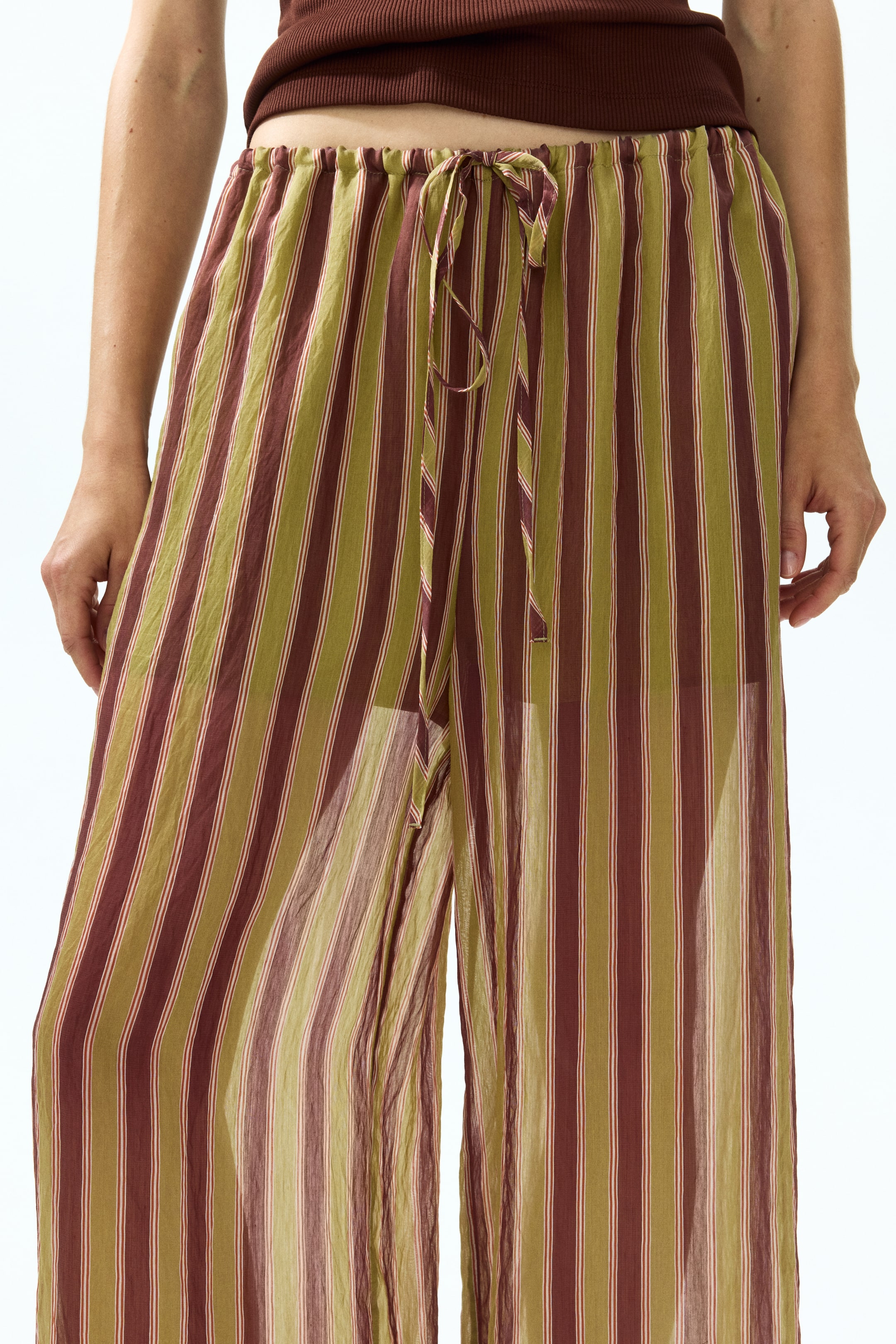 Lyocell-Blend Drawstring Pants