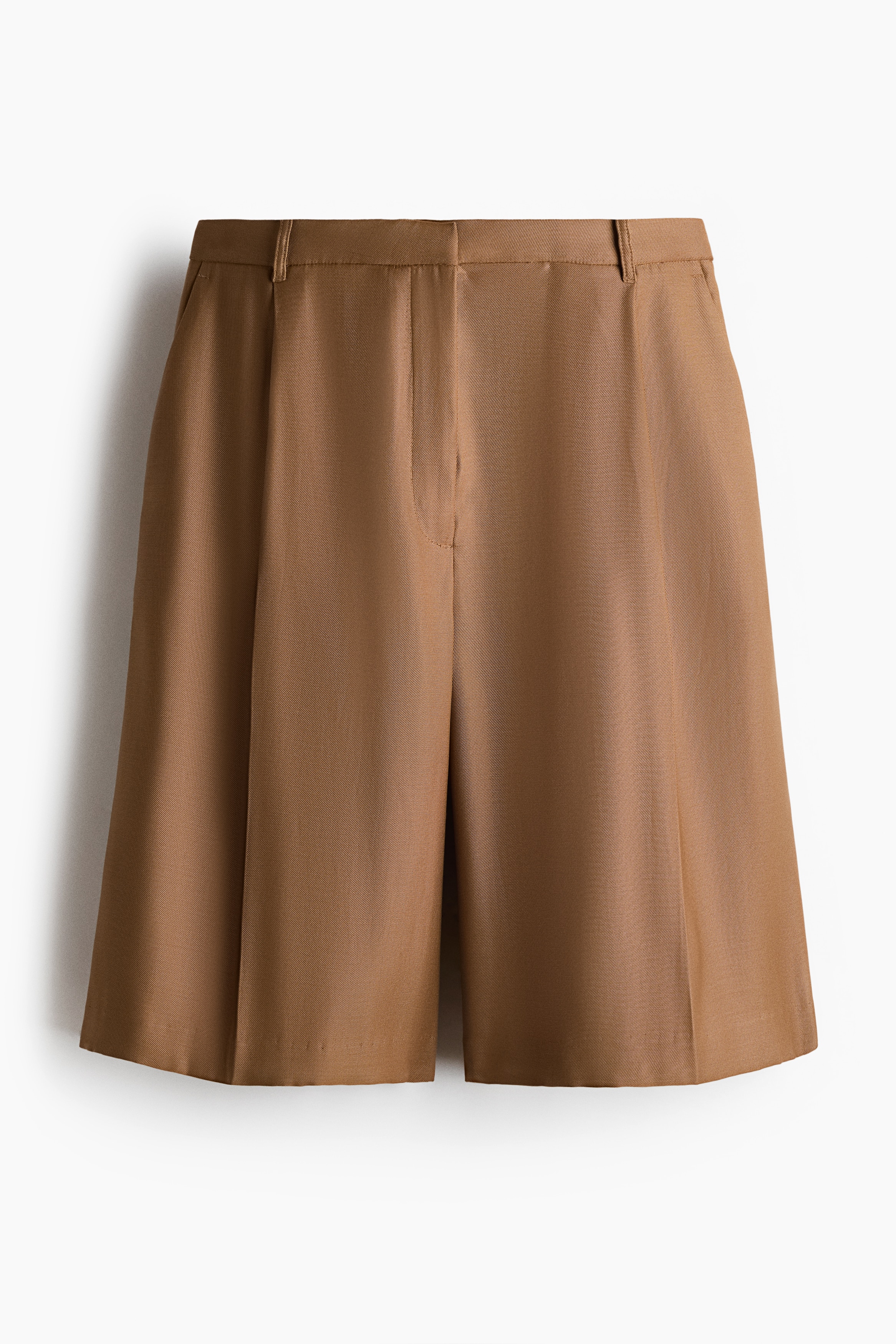 Dressy Bermuda Shorts - Dark beige/Navy blue