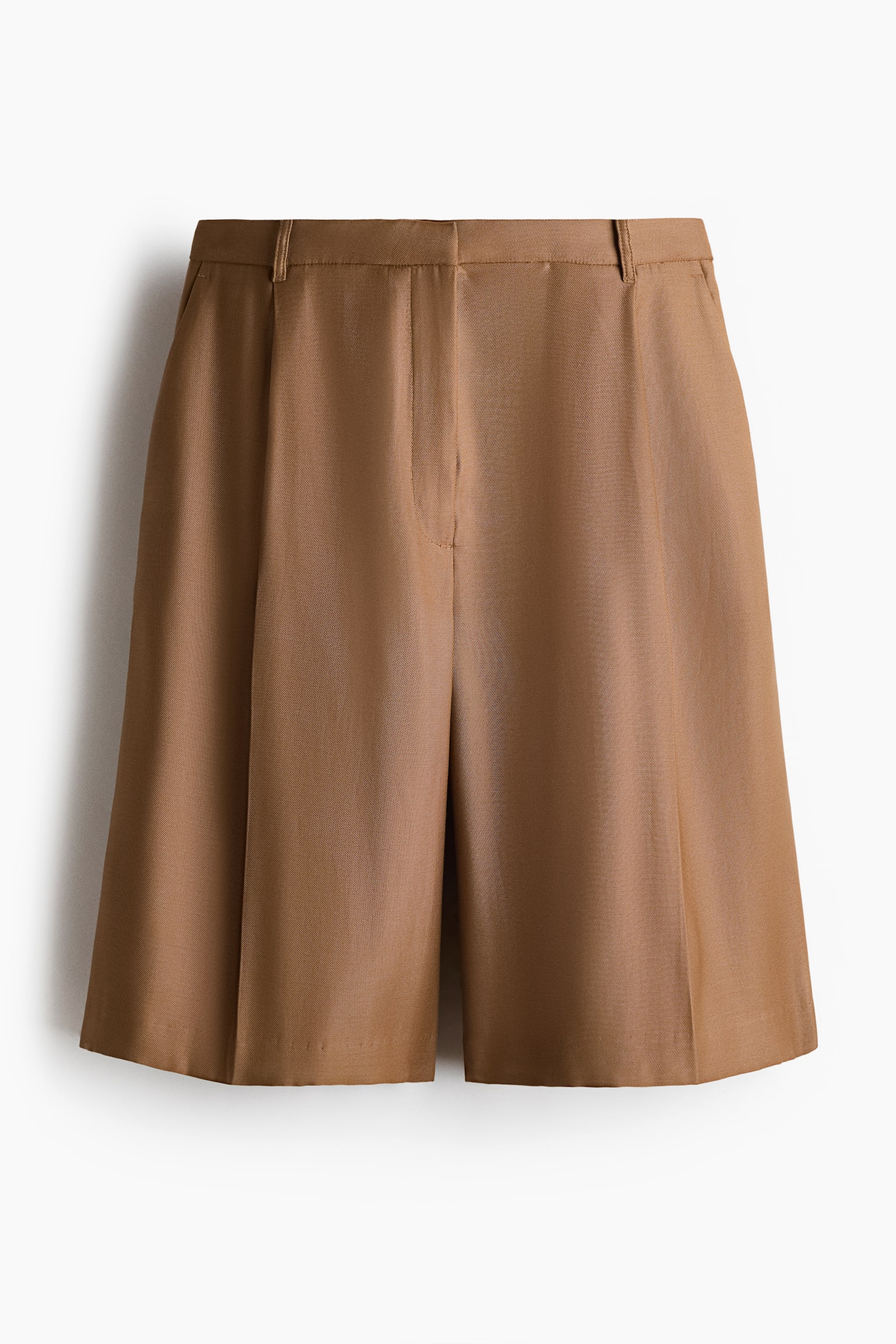 Женские шорты H&M Dressy Bermuda, цвет: Тёмный бежевый — фото 1