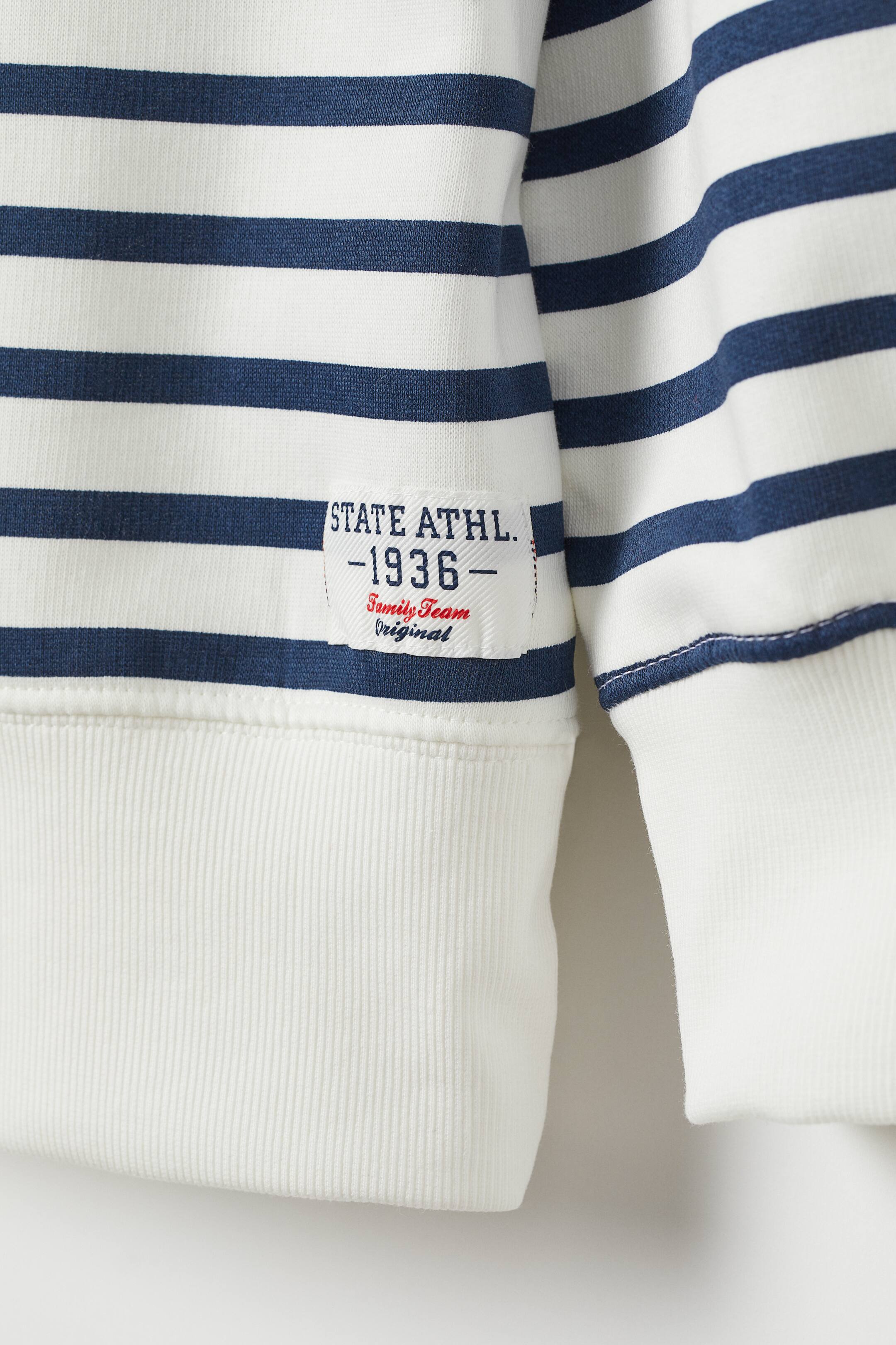 Größeres Bild ansehen: Sweatshirt - Weiß/Dunkelblau gestreift - Men | H&M DE 2