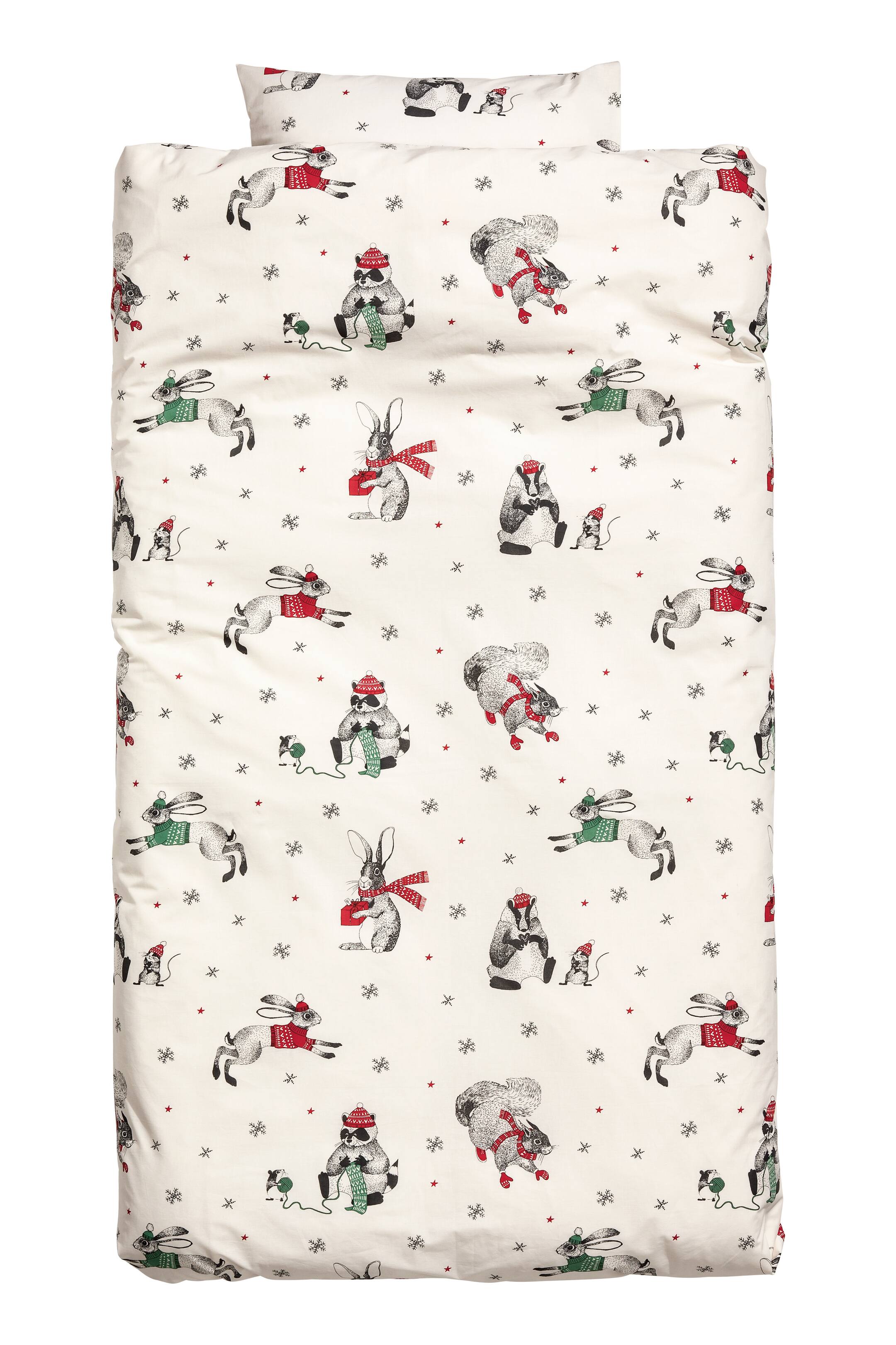 View larger image: Christmas duvet cover set - Natural white/Christmas - Home All | H&M GB 1