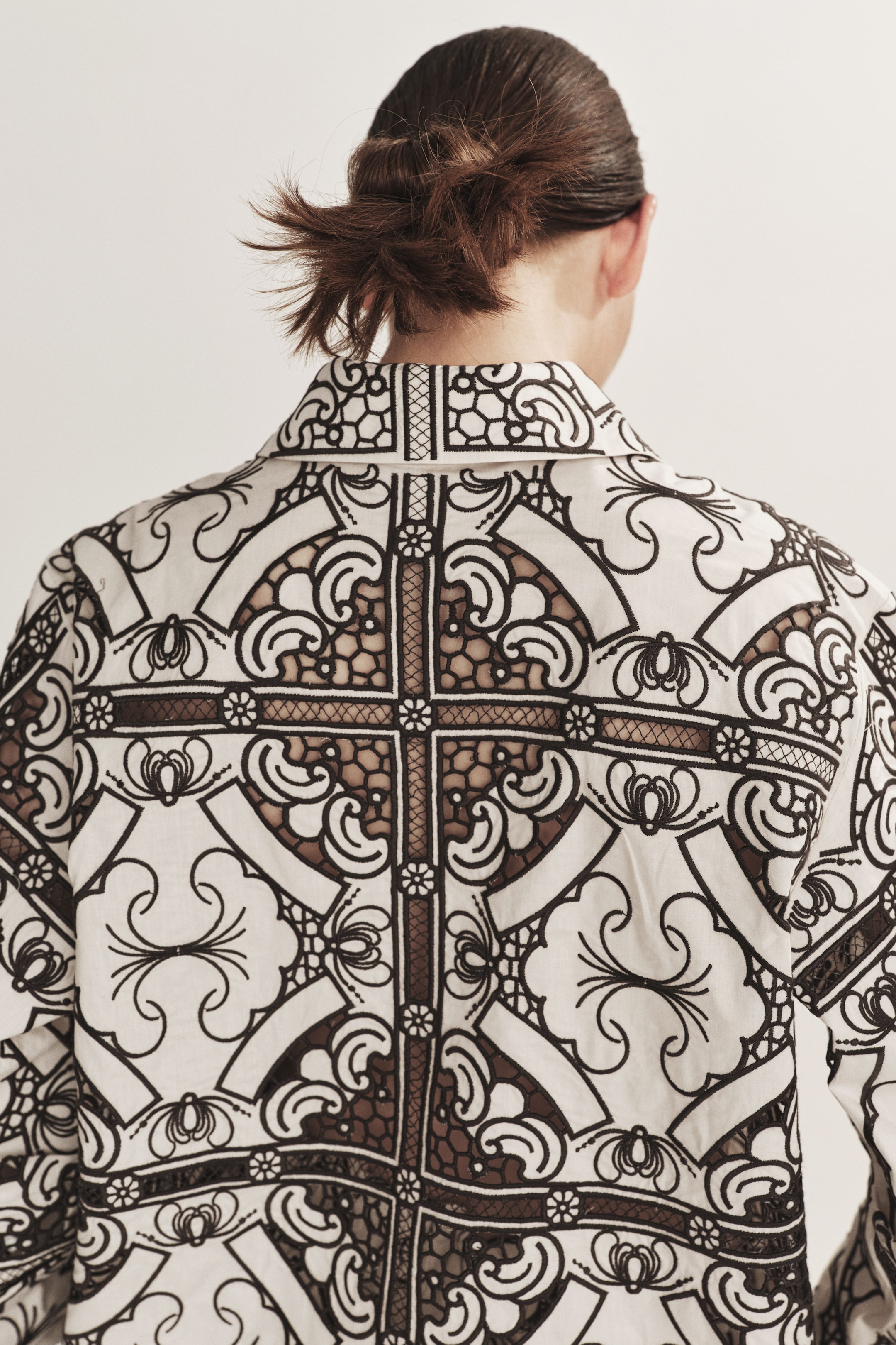 Eyelet-Embroidered Jacket