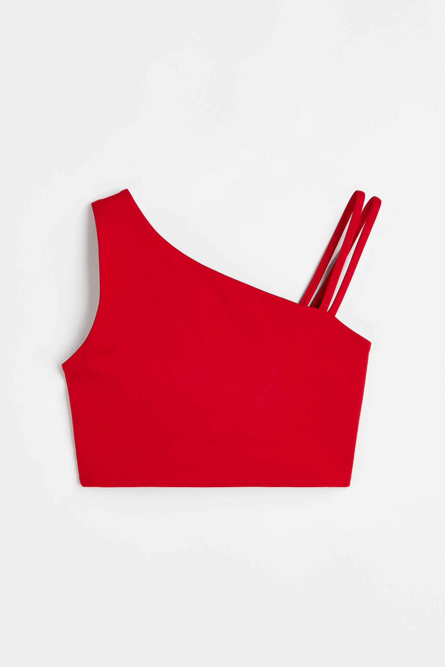 Light Support DryMove™ Sports Bra - Red/Black/Light beige - 1