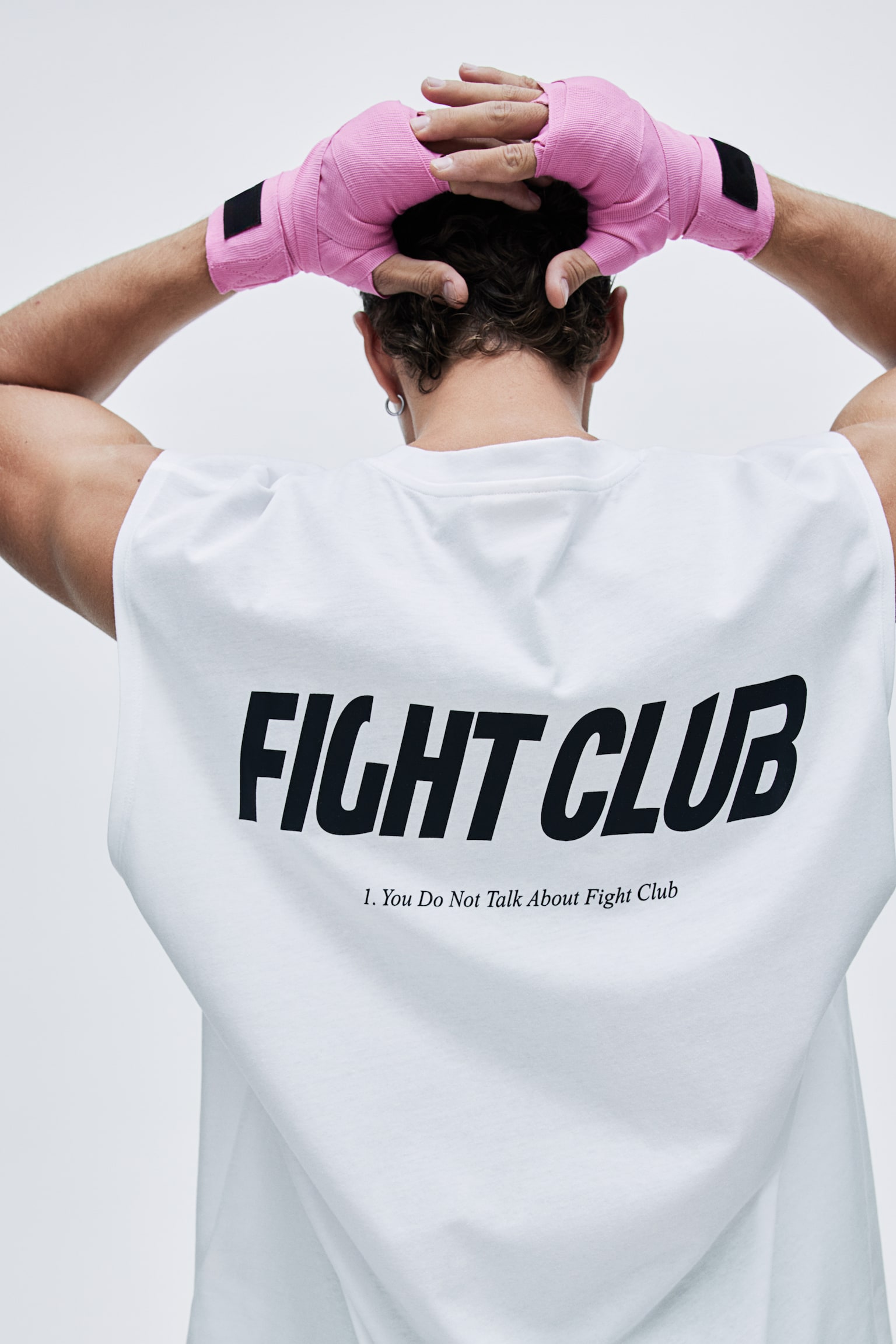 Loose Fit Sports vest top in DryMove™ - White/Fight Club/Black/Fight Club - 1