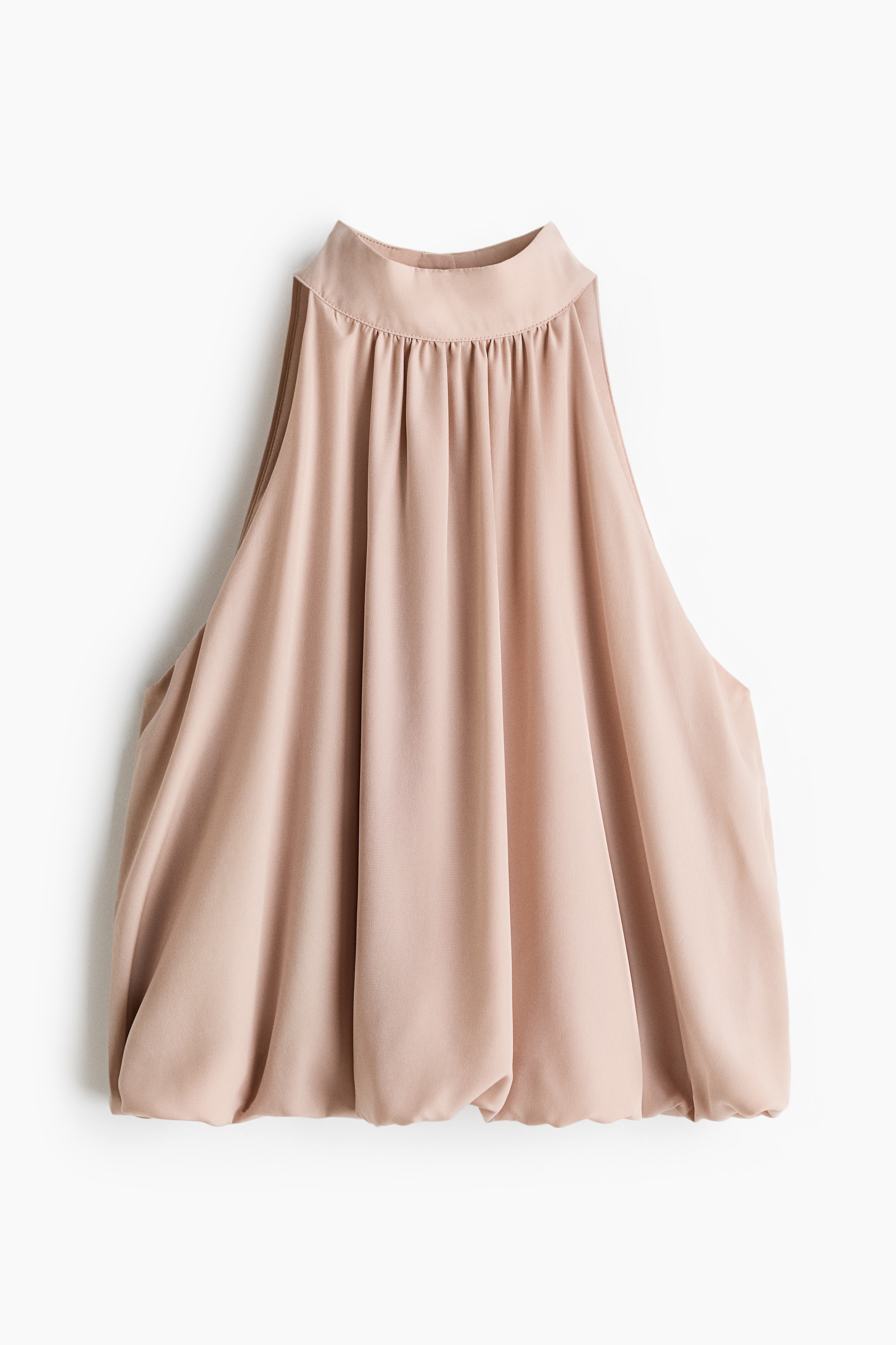 Haut à effet bouffant - Beige ancien/Crème/Brun foncé