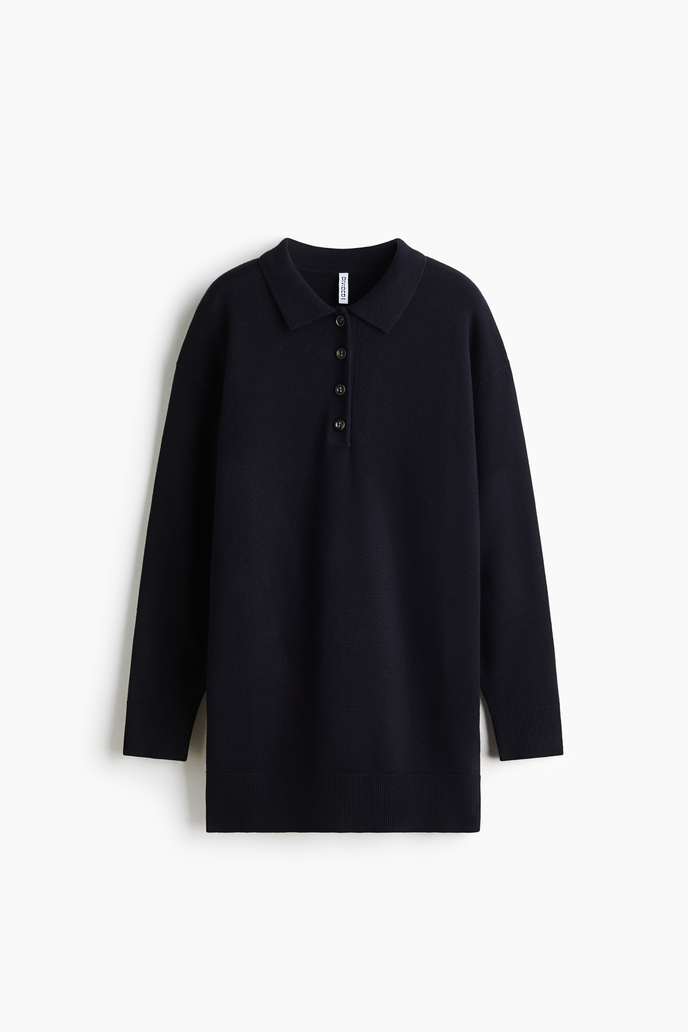 Robe polo en tricot - Marine