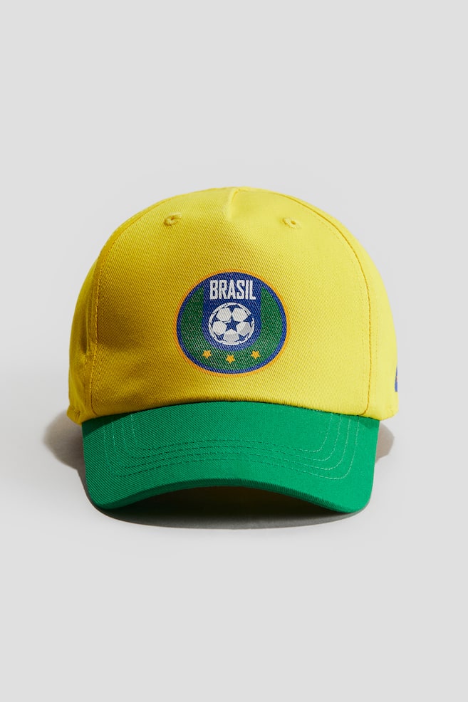 Cotton twill cap - Yellow/Brasil/Light blue/Argentina - 1