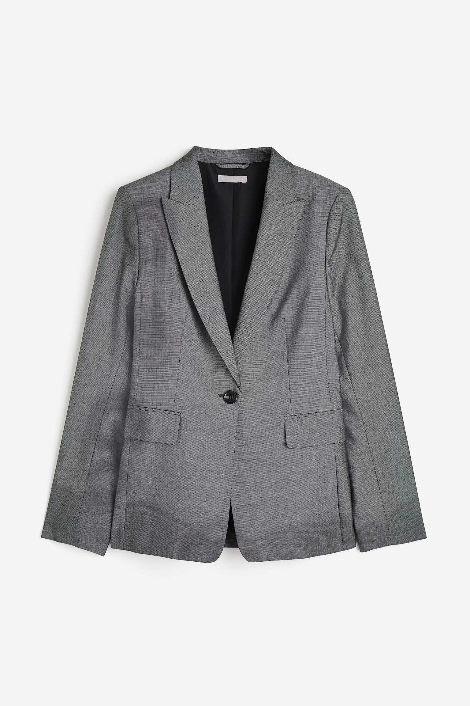 Fitted blazer - Dark grey - 1