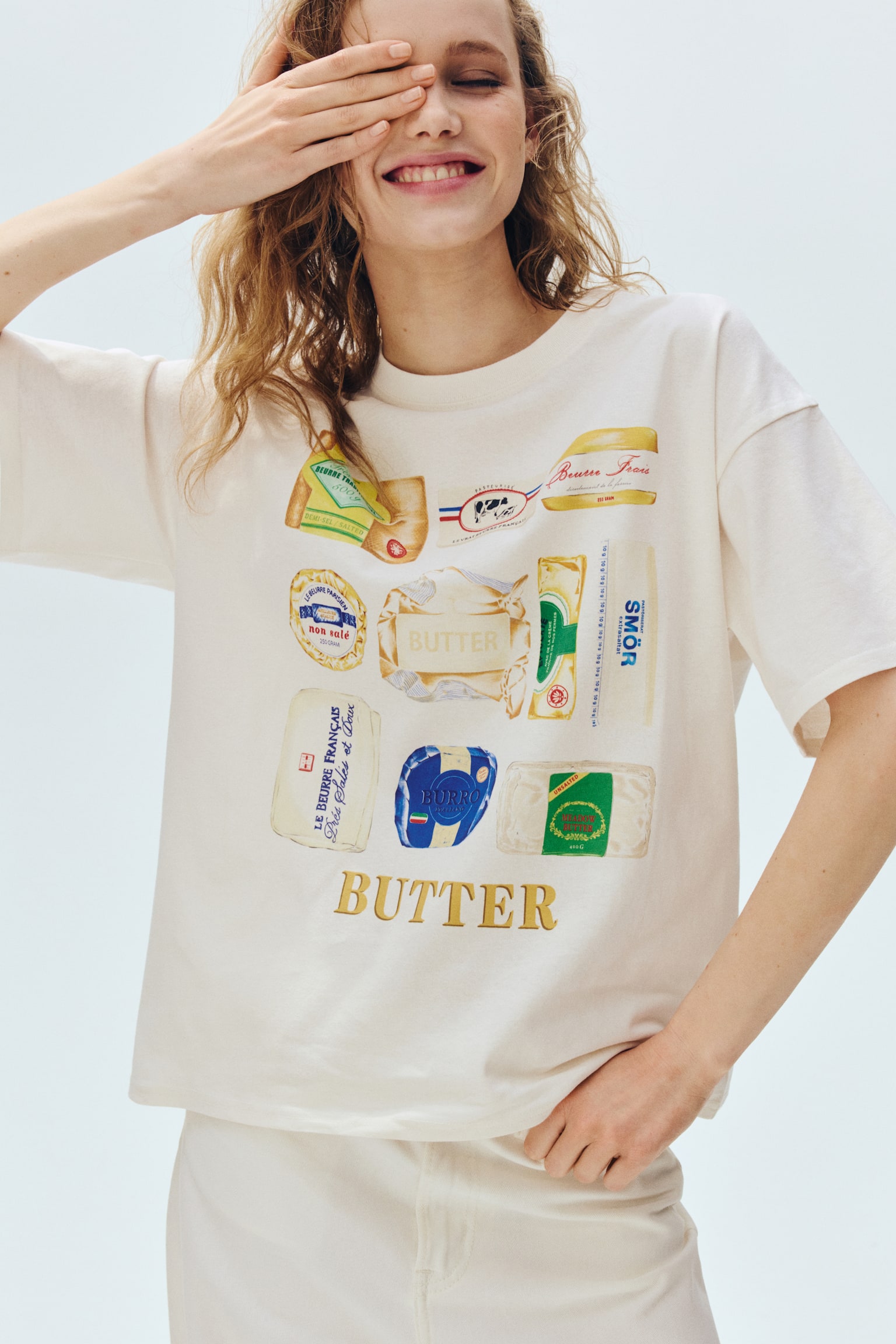 Oversized print-motif T-shirt - White/Butter/Light yellow/Sun/Dark grey/Espresso/Light beige/Macchiato/White/White/La Dolce Vita/Pink/Sunset/Black/Iméra Paralías/Cream/Taormina Sicily - 4