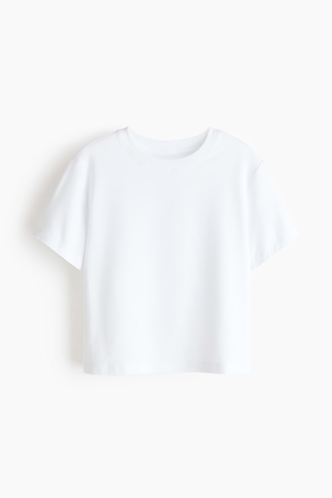 Loose Fit Sports T-shirt with SoftMove™ - White/Navy blue/Bright blue - 1
