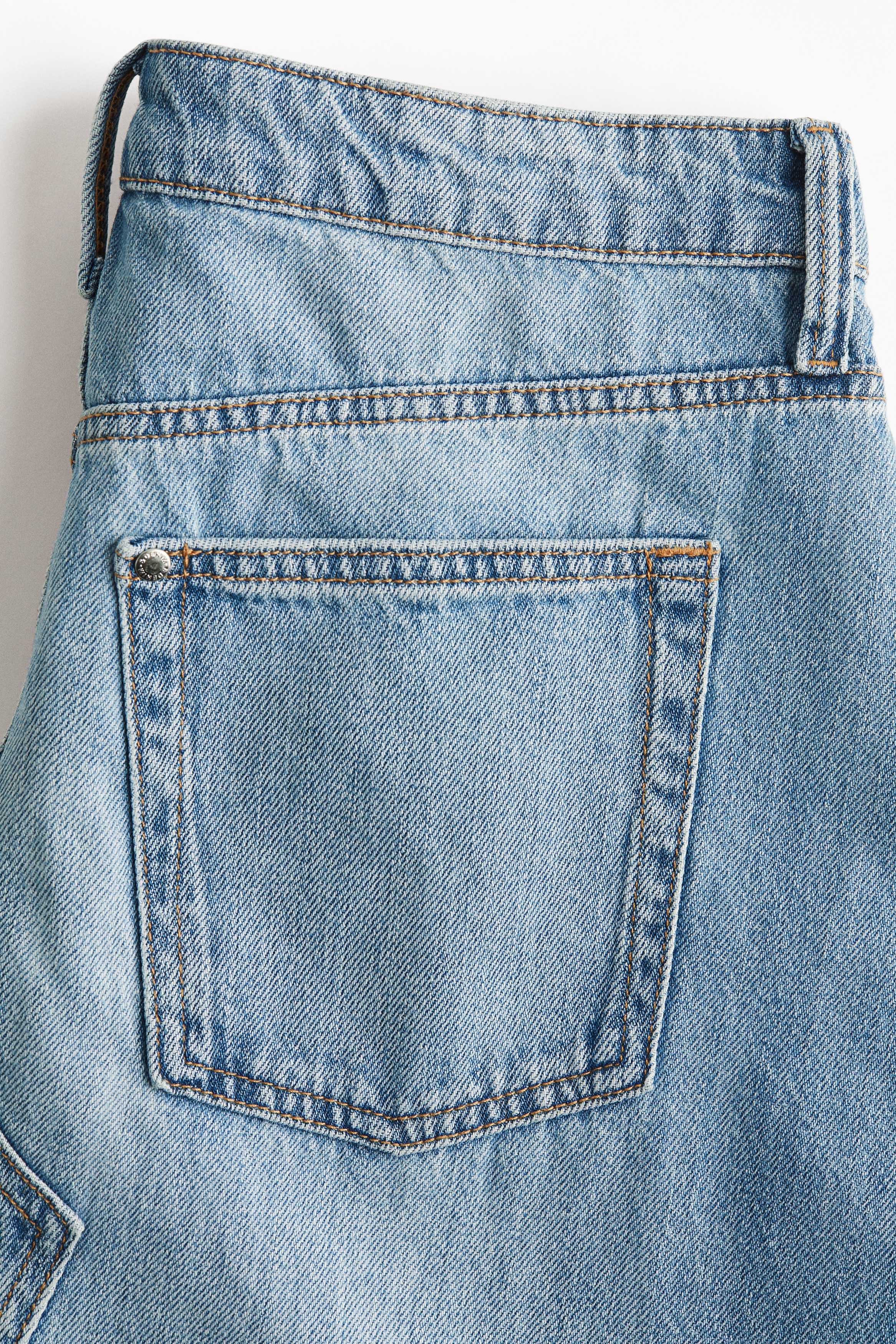 A-line denim skirt