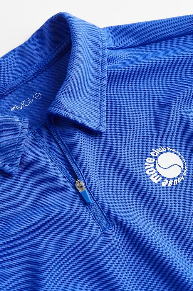DryMove™ tennisskjorte - Blå - 5