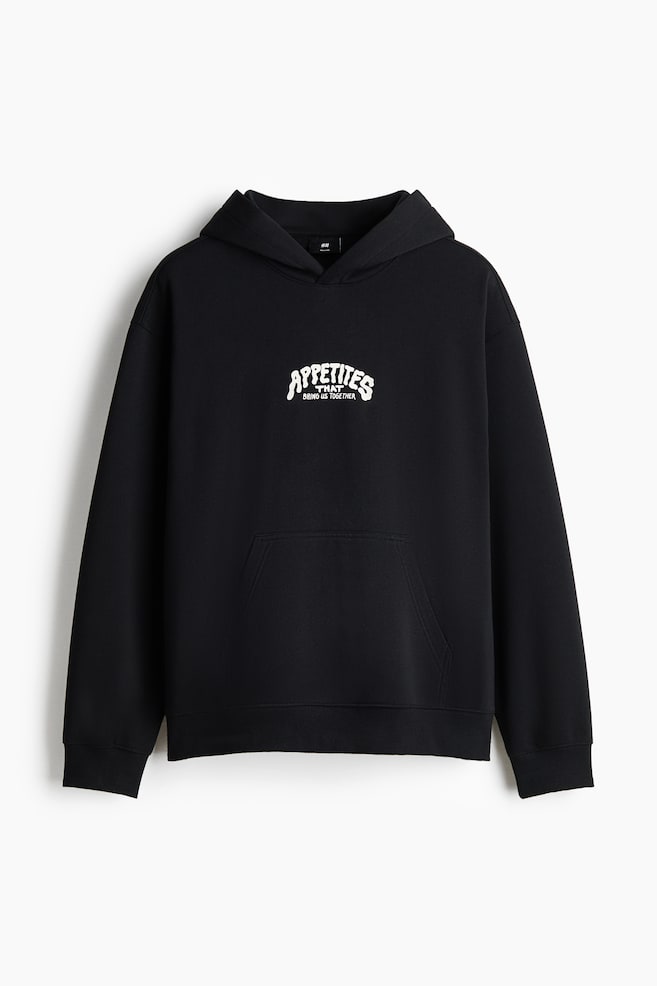 Relaxed-Fit Printed Hoodie - Black/Appetites/Black/Northern Rockies/Dark brown/Verdant Blooms/White/STM/White/Endless Horizons - 1