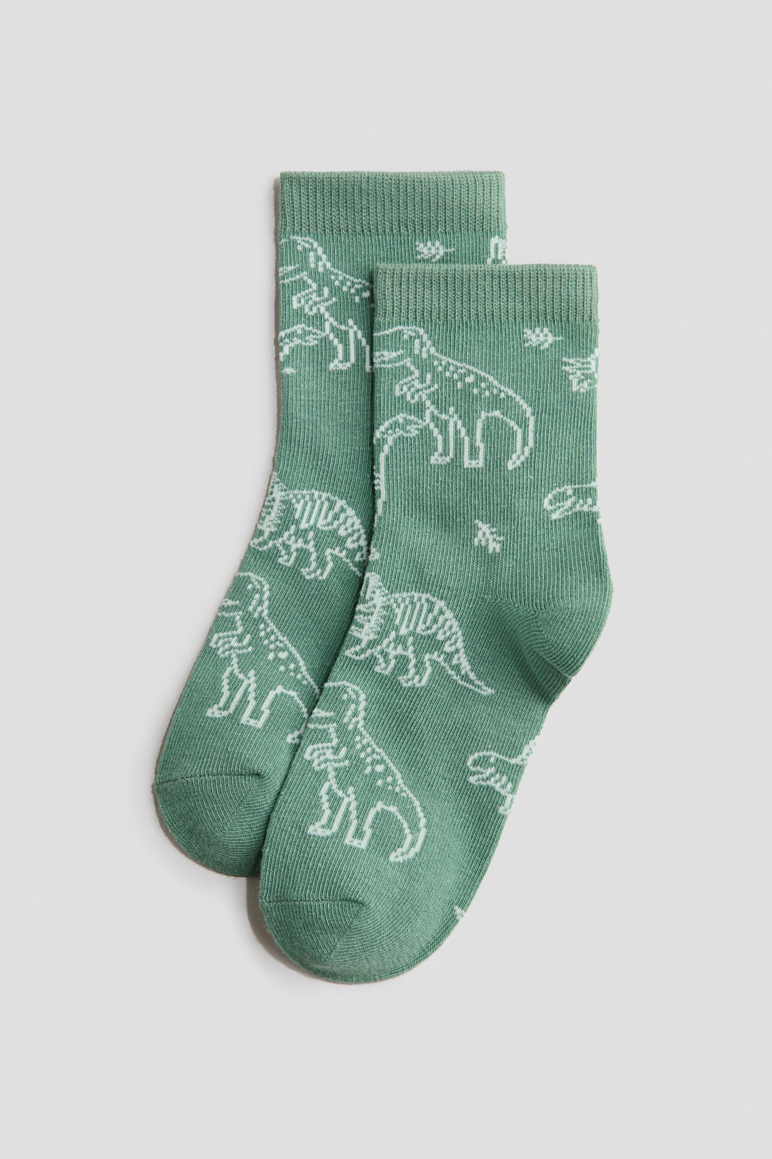 Ponožky 7 párů - Zelená/dinosauři/Světle šedý melír/vozidla/Bílá/fotbalový míč/Modrá/dinosauři/Bílá/jezevčík/Bílá/jídlo/Černá/Gaming/Šedá/auta/Tmavomodrá/burgery/Zelená/tygři/Námořnická modř/dny v týdnu/Zelená/autíčka/Modrá/fotbalové míče/Zelená/medvídci - 3