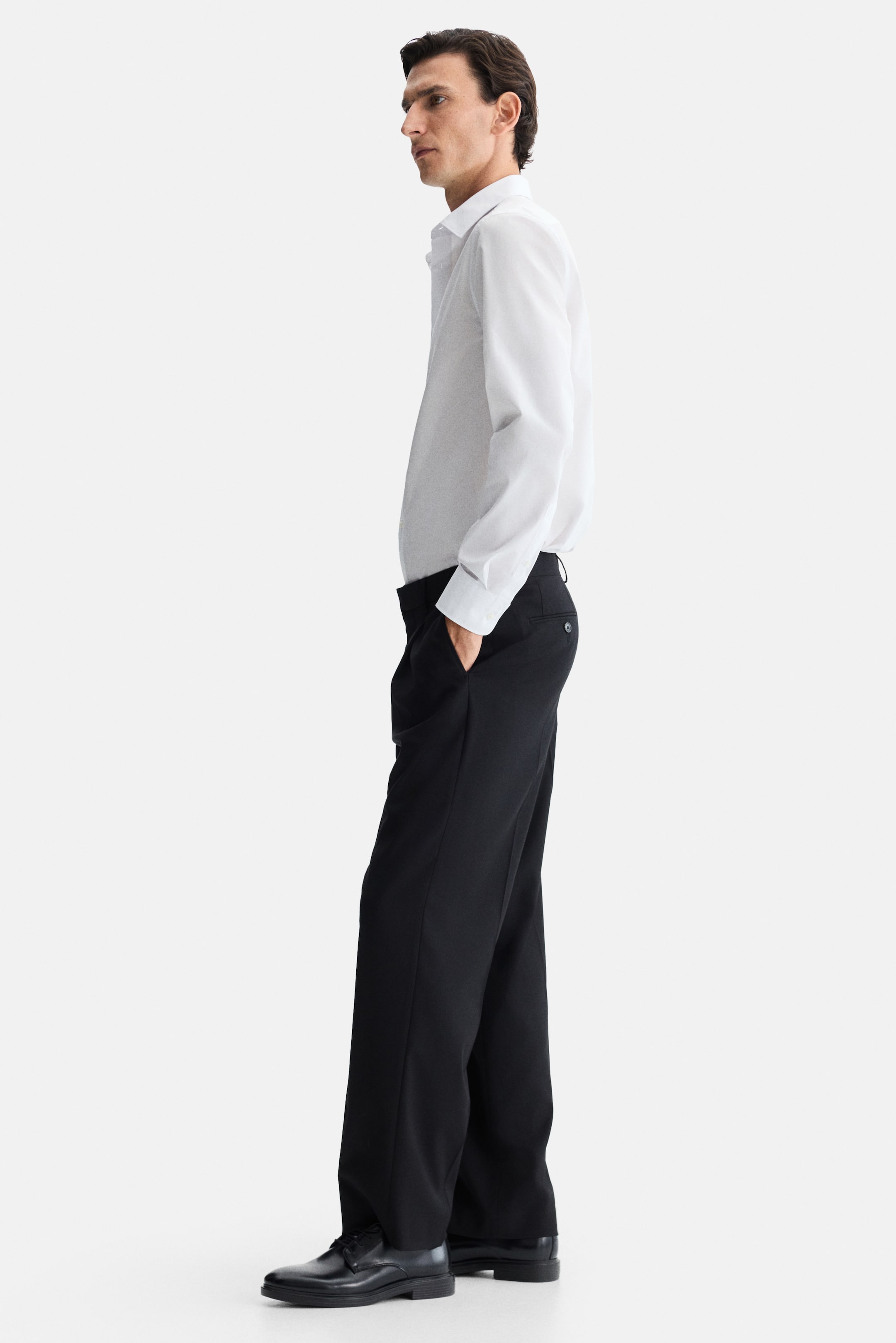 View larger image: Slim Fit Easy-iron shirt - White - Men | H&M IN 4