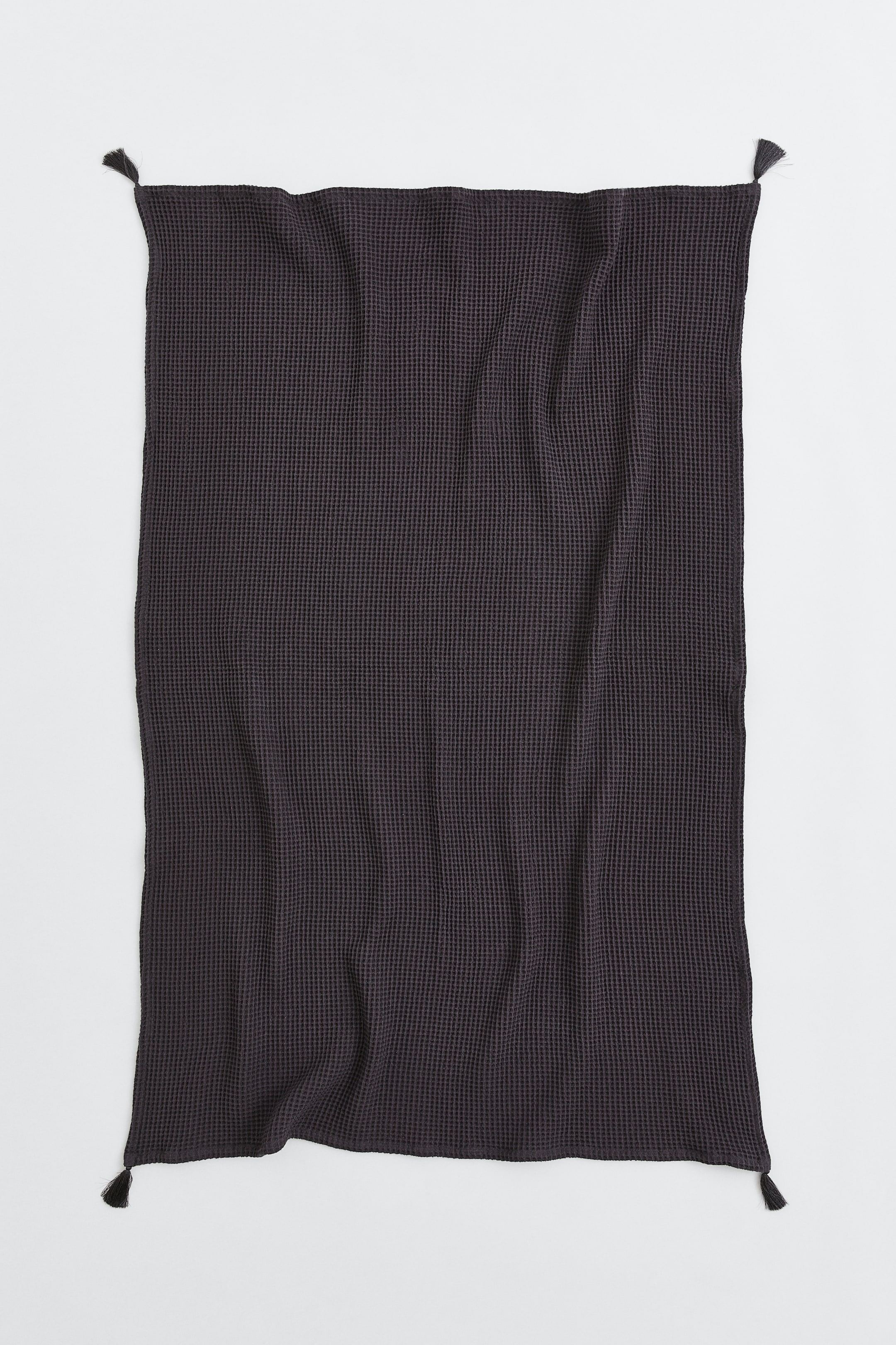 View larger image: Waffled cotton blanket - Dark grey - Home All | H&M IN 2